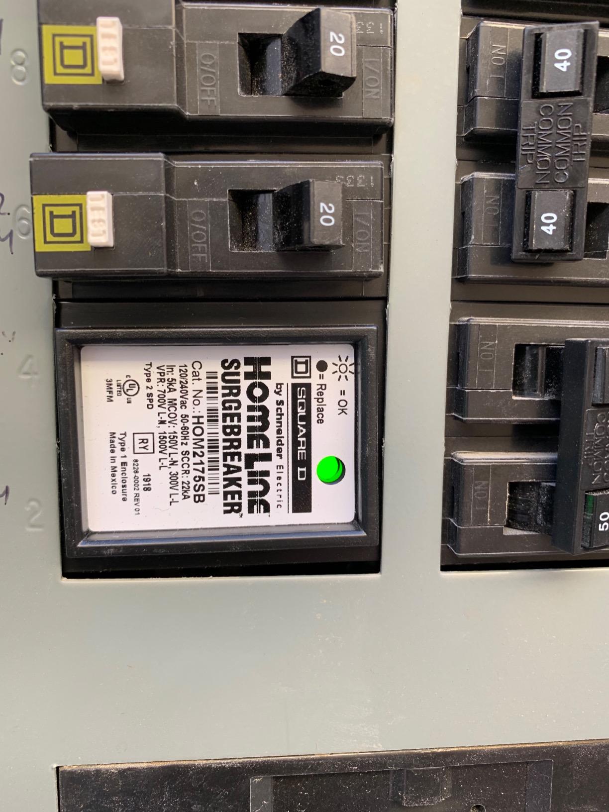 Square D by Schneider Electric HOM2175SB Homeline SurgeBreaker, Surge Protection Device, 25kA, 120/240V, 1-Phase, 3-Wire customer photo 2
