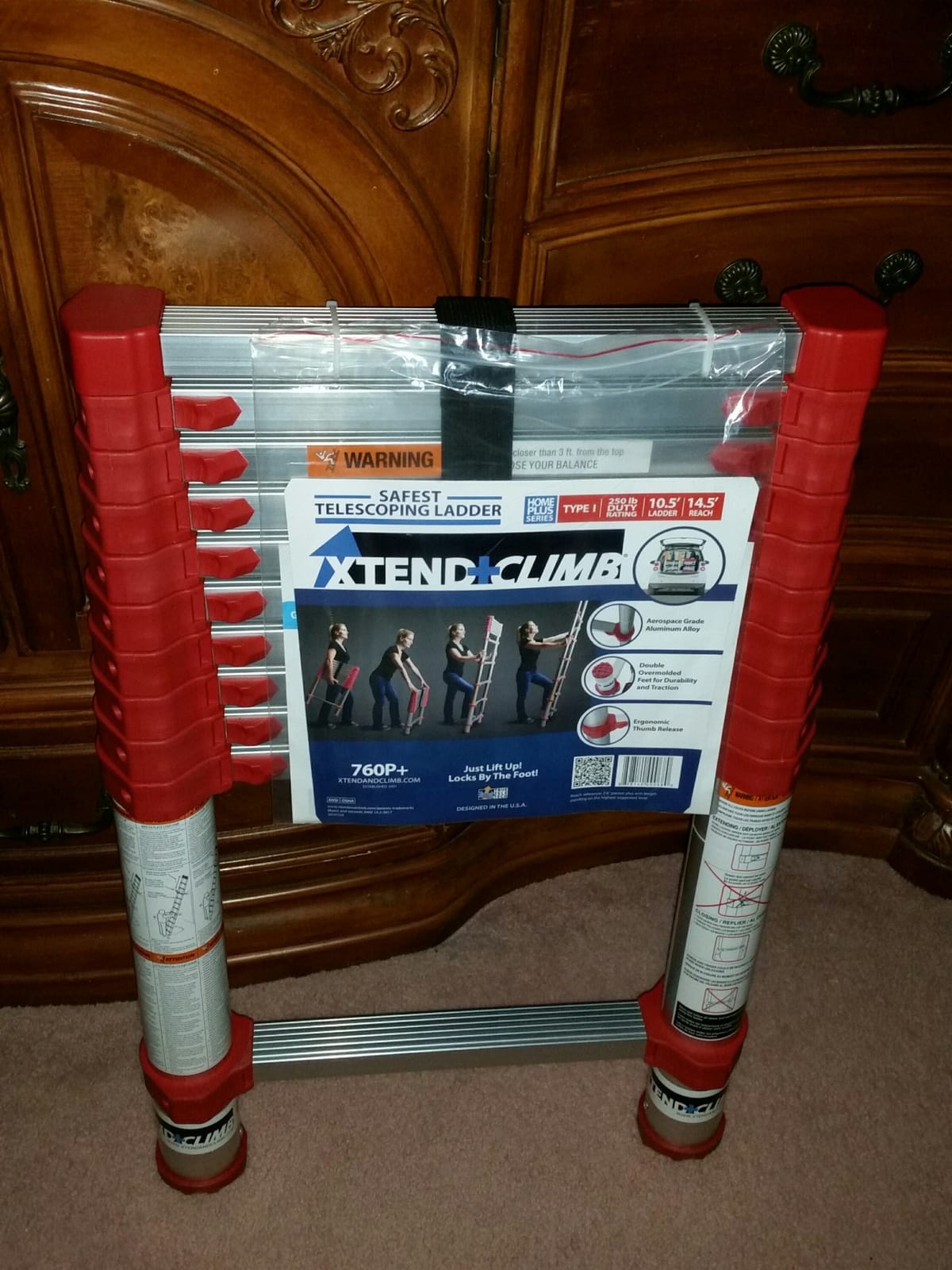 Xtend & Climb 785P+ Telescopic Ladder (15.5 FT - 250 LBS) customer photo 2