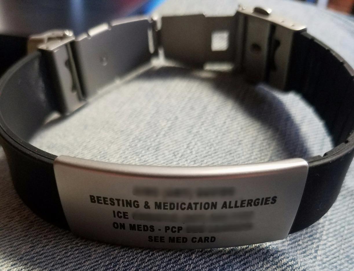 Universal Medical Data Emergency Alert Bracelet for Men & Women customer photo 2