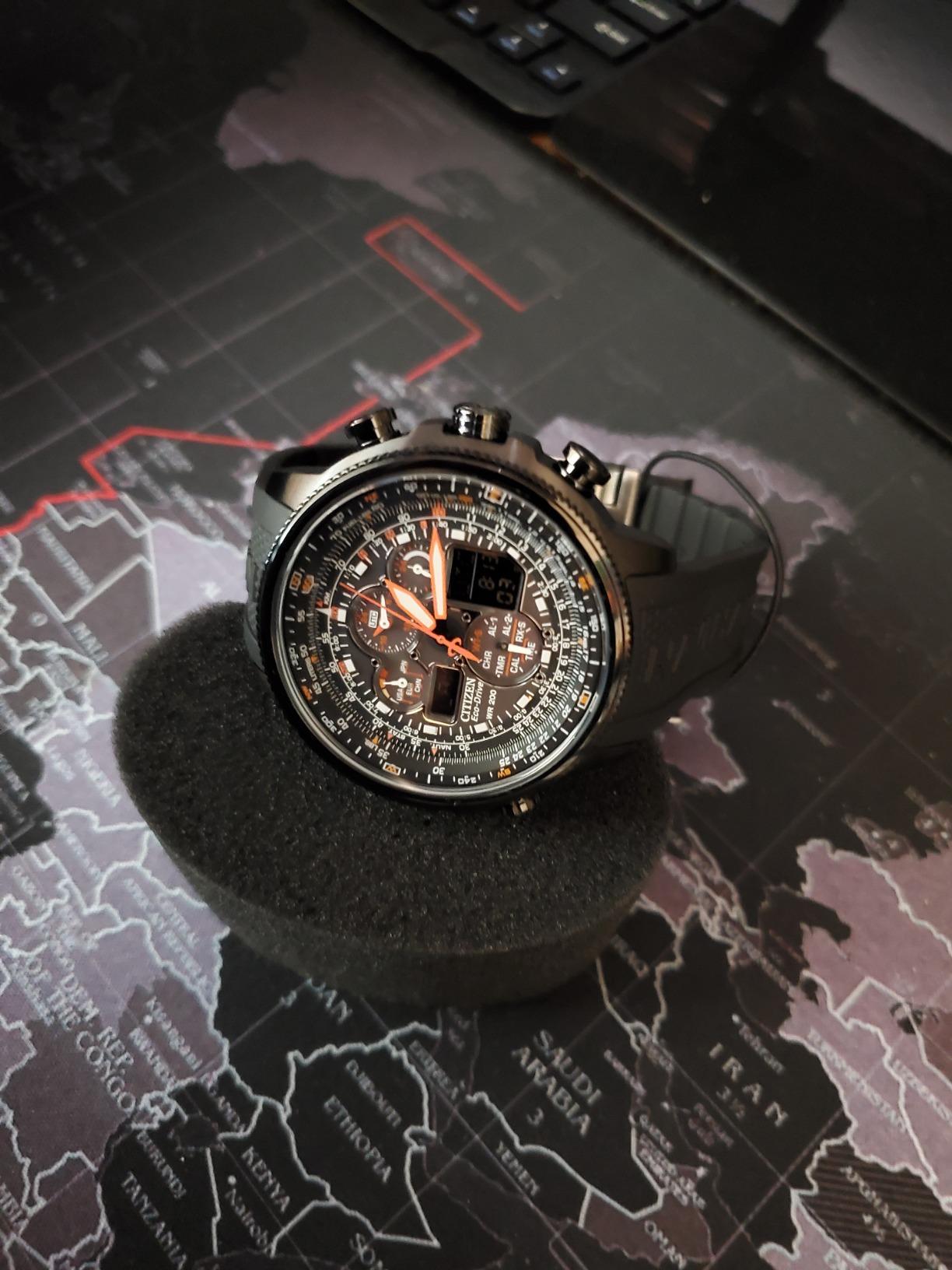 Citizen Men's Promaster Navihawk A-T Eco-Drive Pilot Watch, Atomic Timekeeping, Chronograph customer photo 1