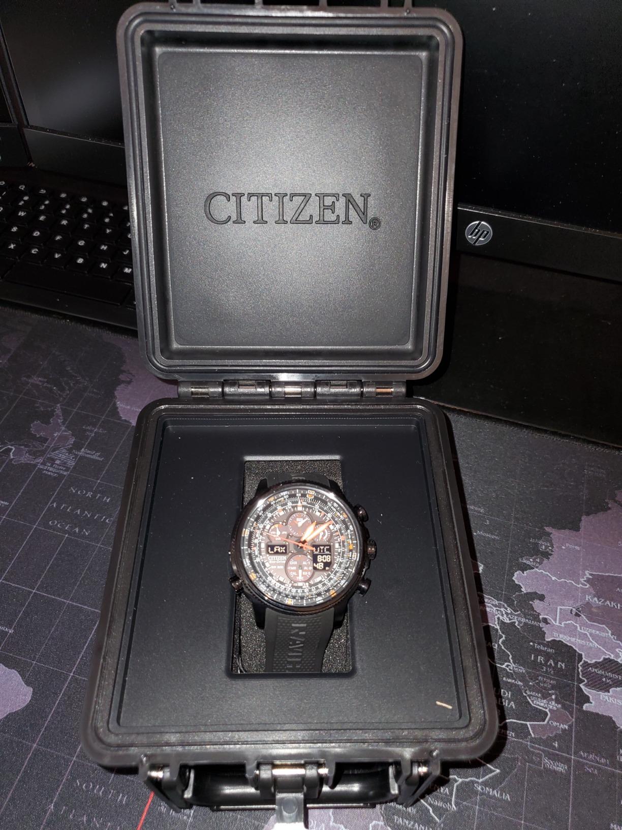 Citizen Men's Promaster Navihawk A-T Eco-Drive Pilot Watch, Atomic Timekeeping, Chronograph customer photo 2