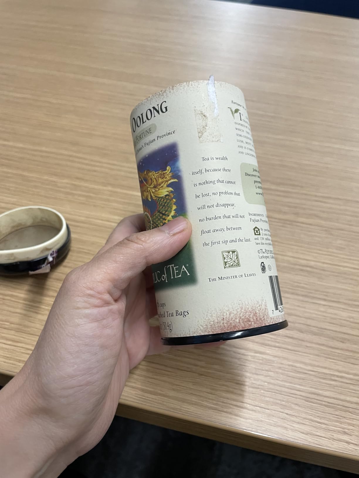 The Republic of Tea Dragon Oolong Tea, Naturally Caffeinated, 36 Count customer photo 2