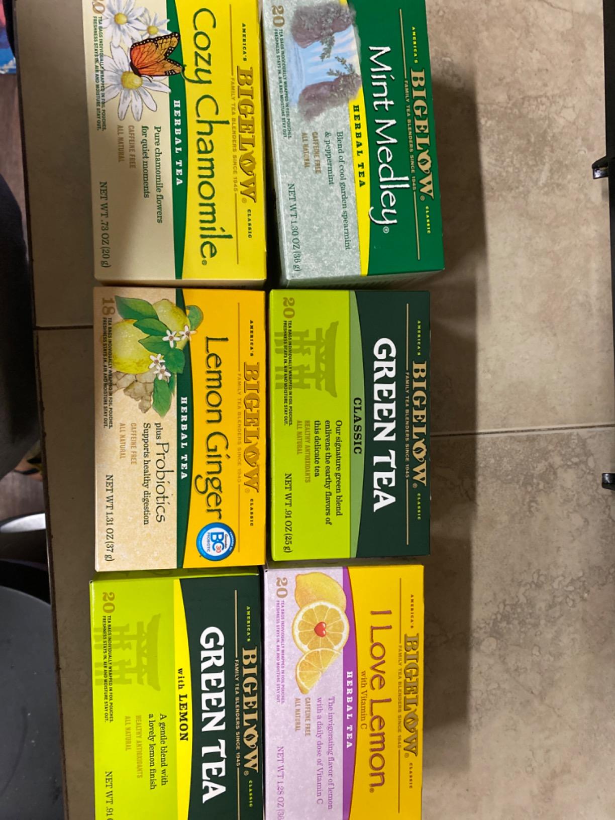 Bigelow Tea, Caffeine Free, 6 Flavor Herbal Tea Variety Pack, Pack of 6 customer photo 1