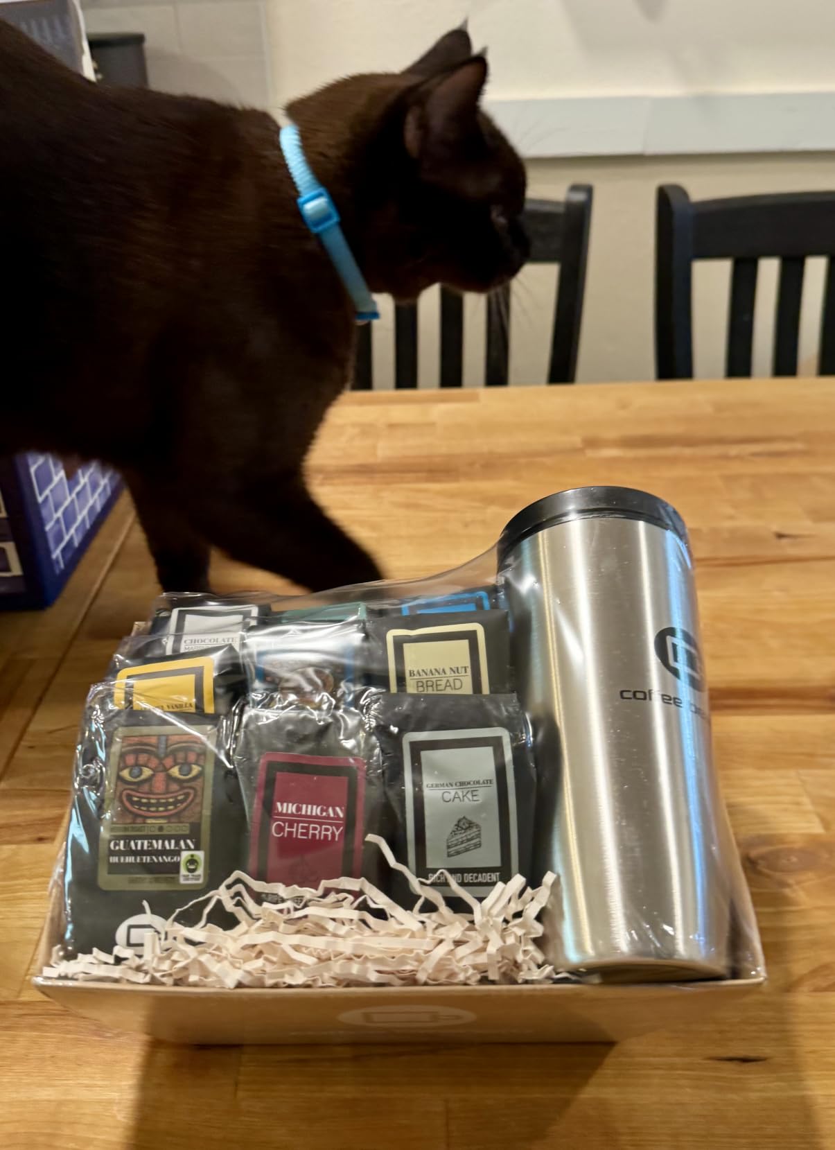 Specialty Coffee Gift Basket with Mug | 9 Sample Bags of Medium Roast Ground Coffee | Coffee Beanery customer photo 1