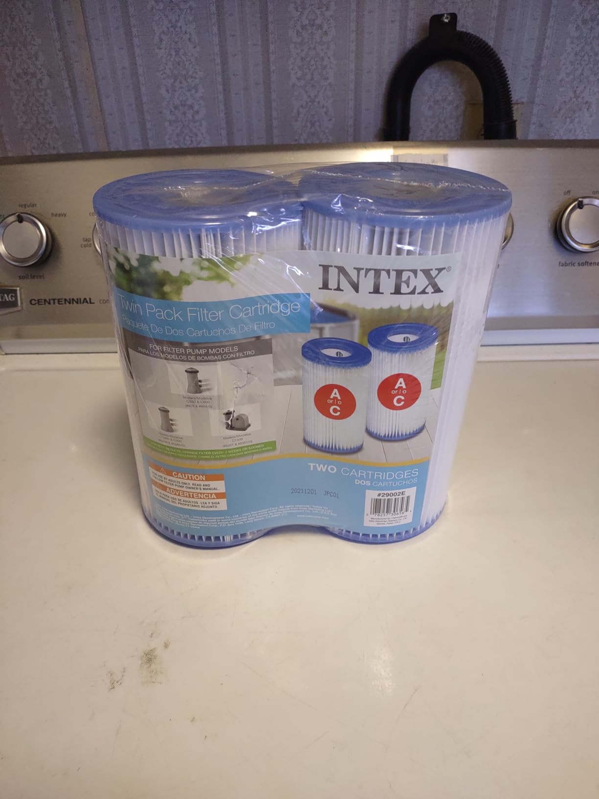 INTEX 29002E Type A Pool Filter Cartridge: for INTEX Filter Pumps – Easy-to-Clean – Dacron Paper – Efficient Filtration – Two Pack customer photo 1