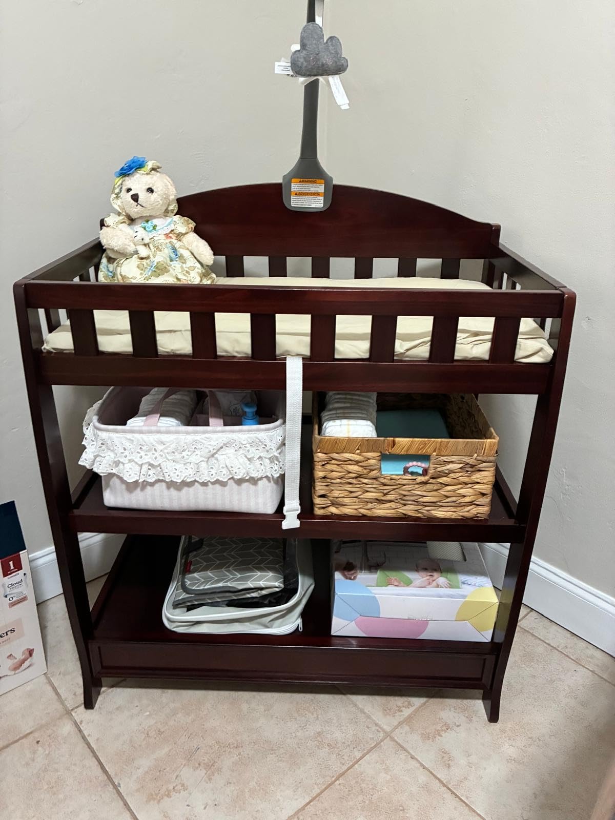 Delta Children Infant Changing Table with Pad, White customer photo 1