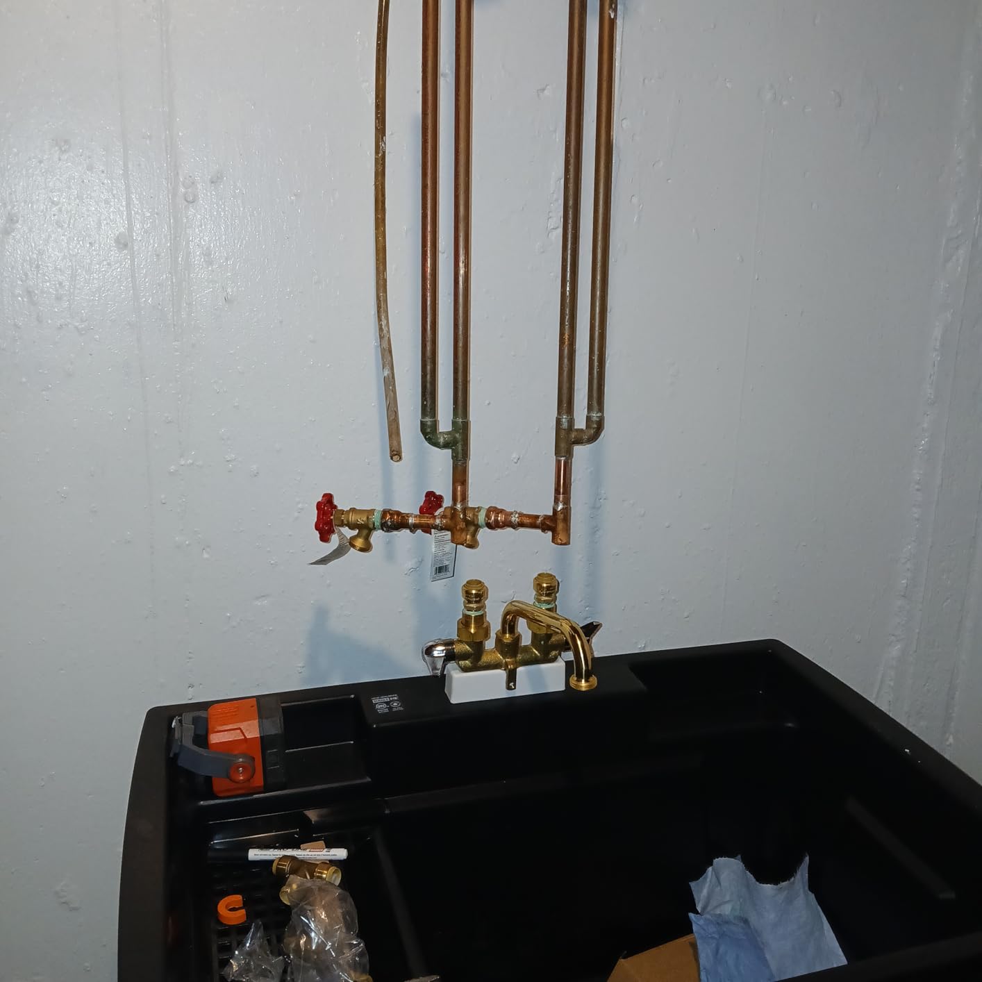 Central Brass 466 Two Handle Laundry Faucet Commercial Quality Wall Mount Easy Installation customer photo 1