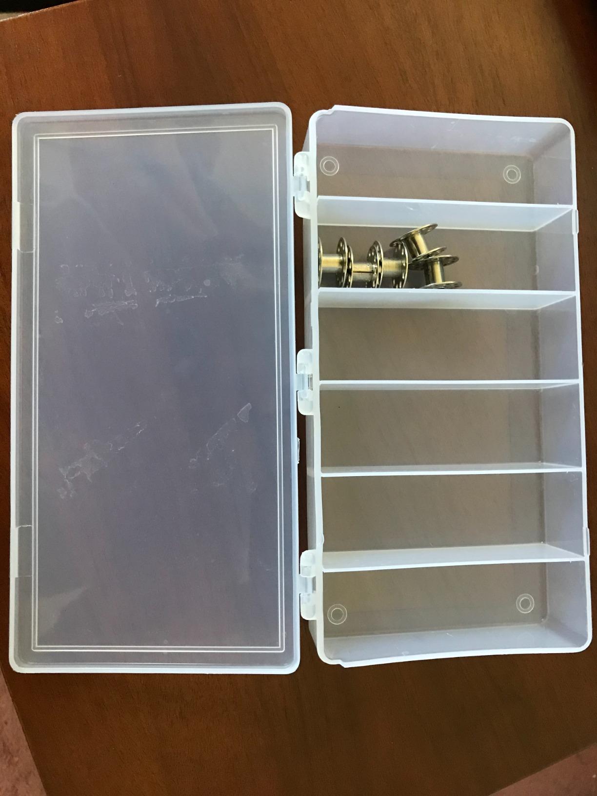 ArtBin 8156AB Large Bobbin Box, Sewing Bobbin Organizer, [1] Plastic Storage Case, Clear customer photo 2