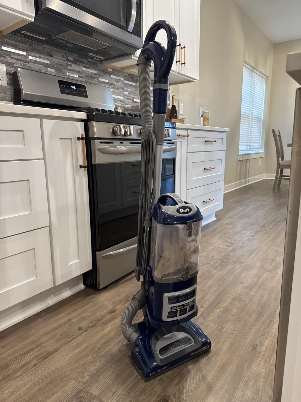Shark Navigator Lift-Away Vacuum, HEPA, Carpet and Pet Hair, Blue, NV360 customer photo 1