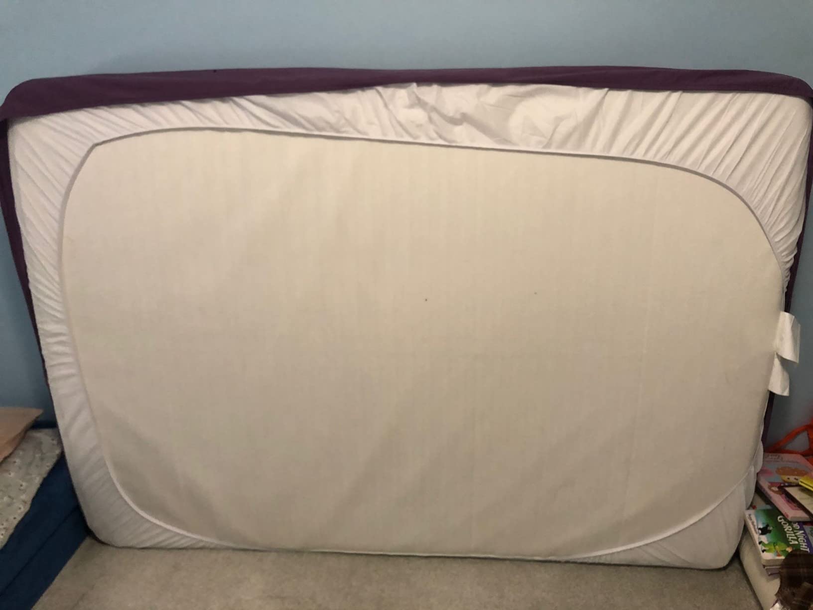 Linenspa Waterproof Mattress Protector, Queen Size – Fitted Sheet Style, Breathable, Machine Washable & Dryer Safe, White customer photo 2