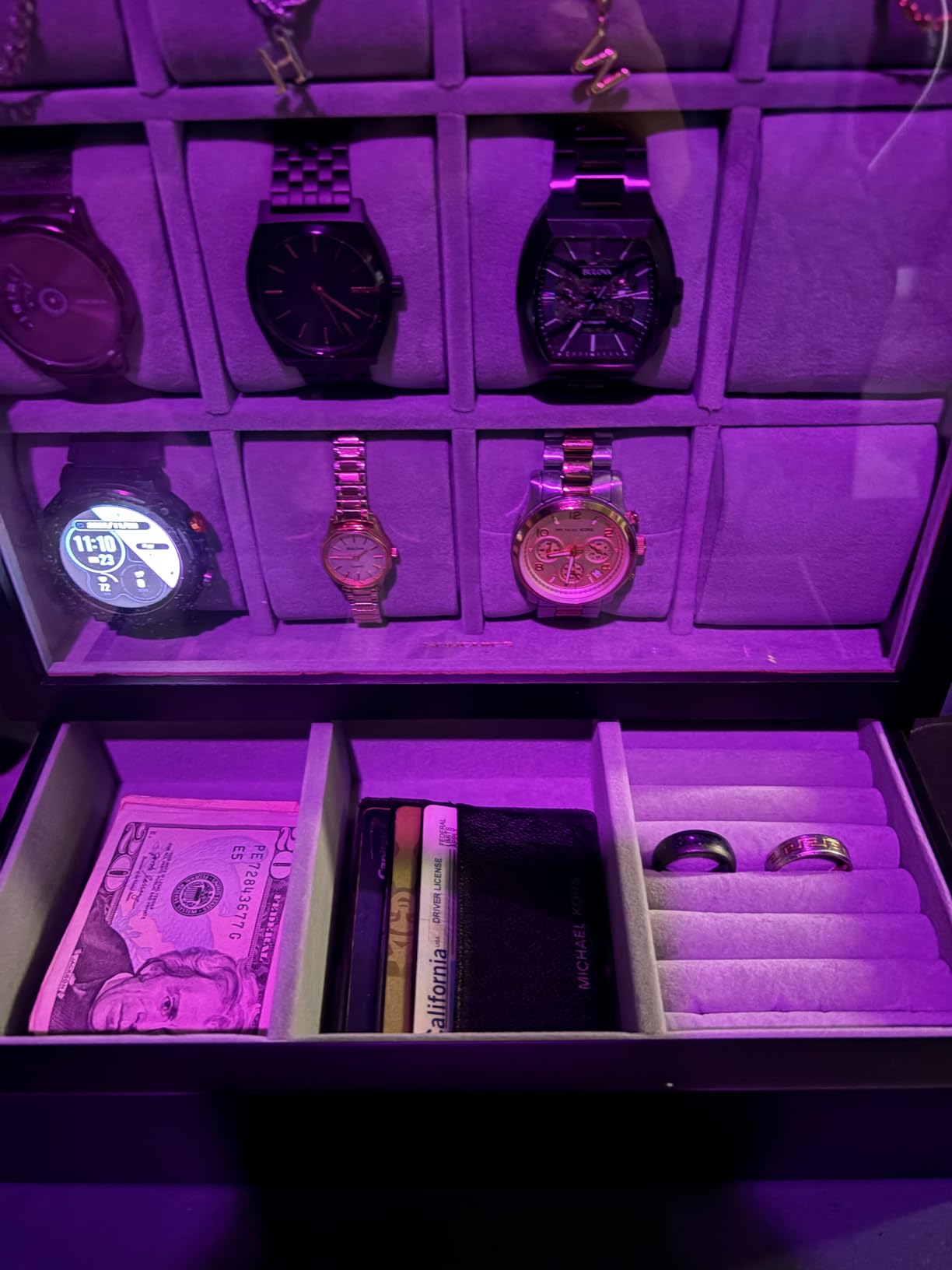 SONGMICS 24-Slot Watch Box, Watch Organizer with Glass Lid customer photo 2