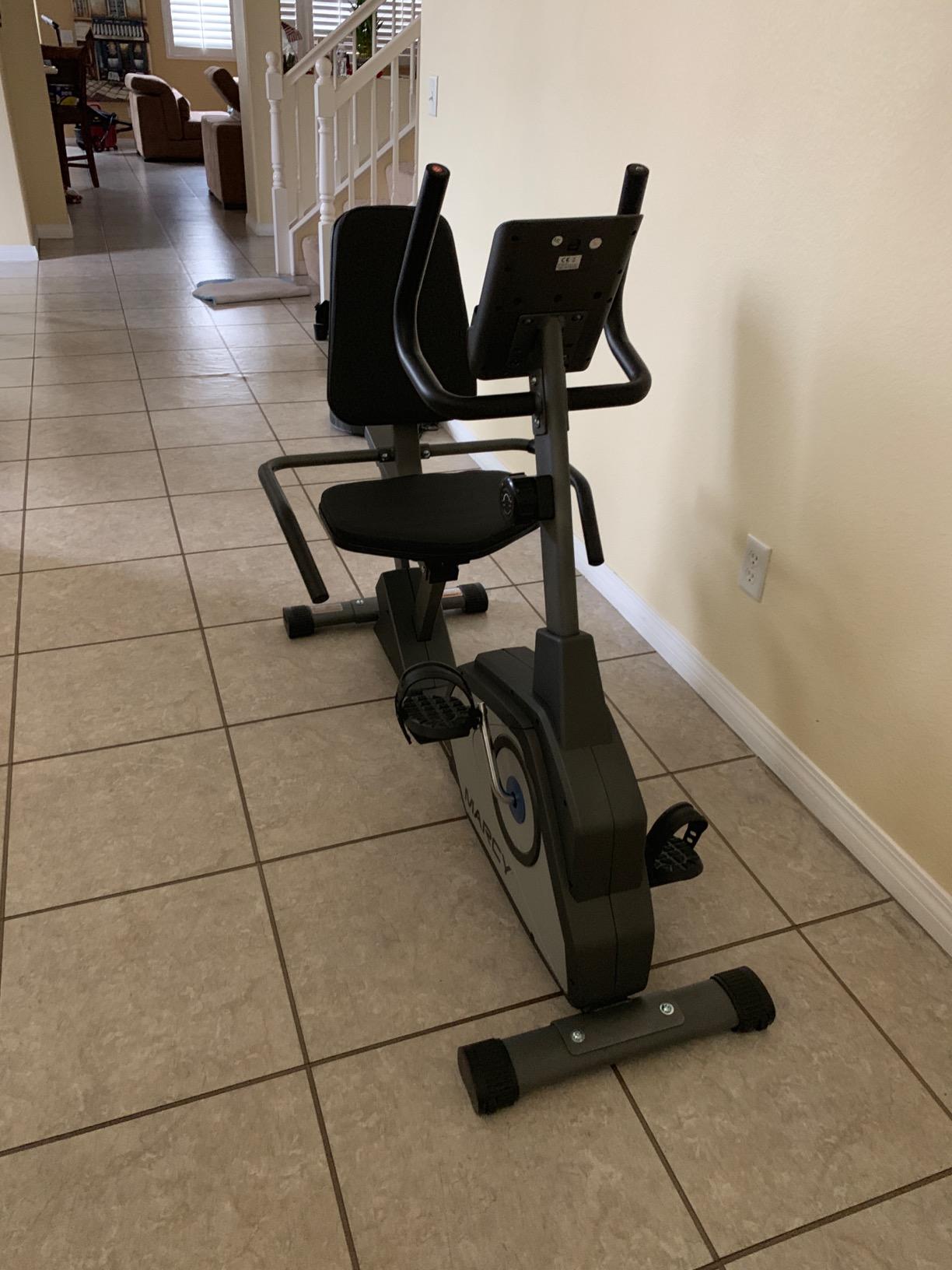 Marcy Magnetic Recumbent Exercise Bike with 8 Resistance Levels customer photo 1