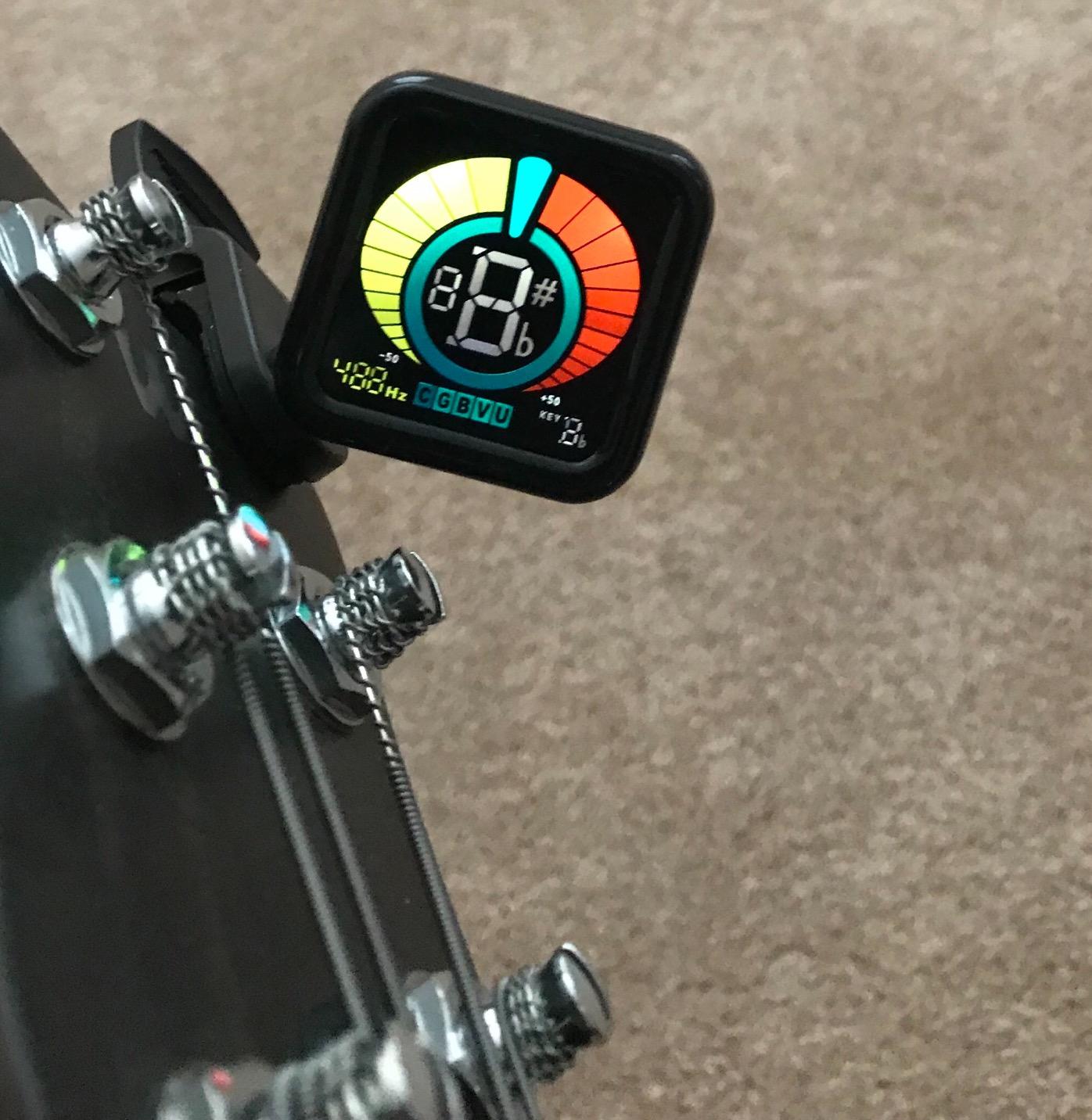 KLIQ UberTuner Clip On Guitar Tuner -Black customer photo 2