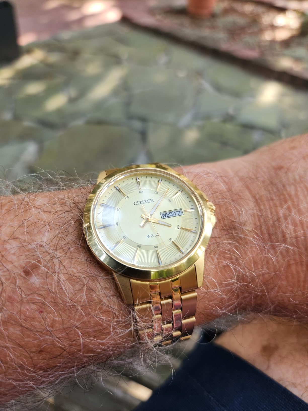 Citizen Quartz Mens Watch, Stainless Steel, Classic, Gold-Tone customer photo 2