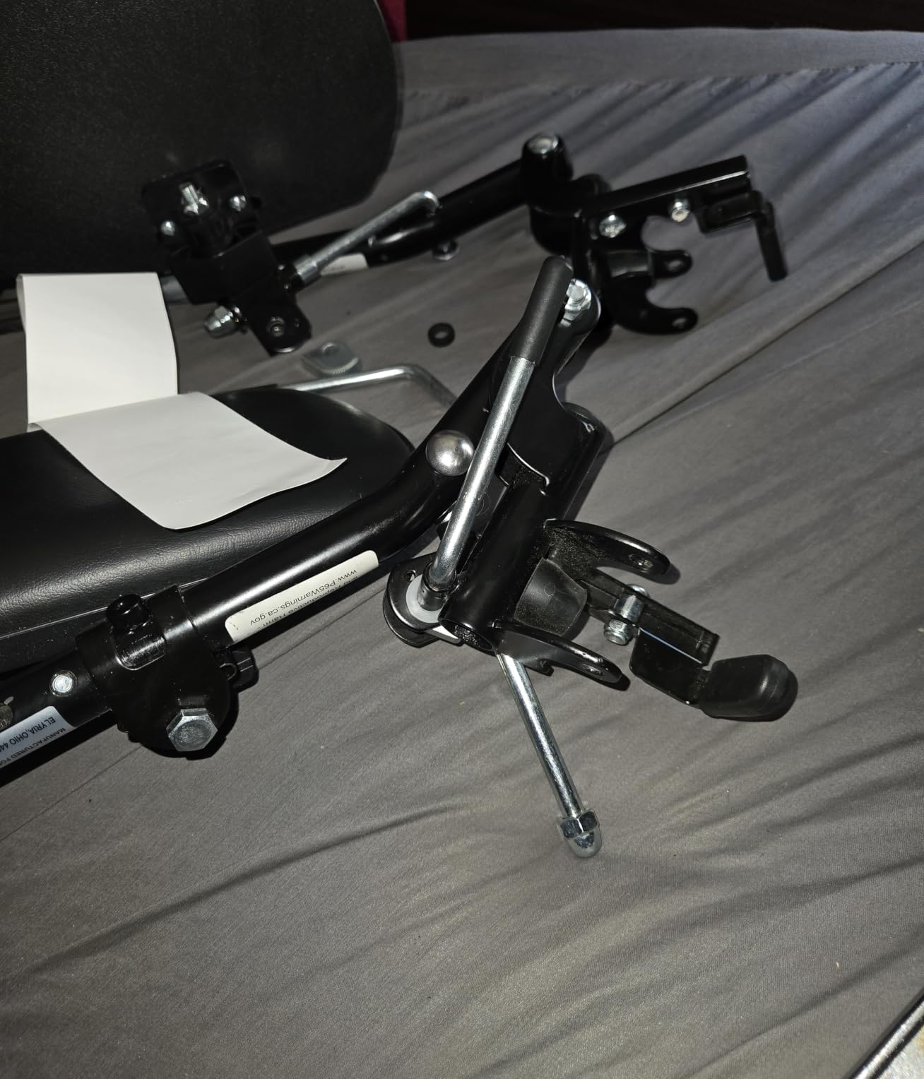 Invacare Wheelchair Elevating Legrest with Padded Calf Support, Footrest with Swing Away Function, Adjustable Length and Aluminum Footplate, Tool-Free Installation, Designed for Invacare Wheelchair customer photo 2