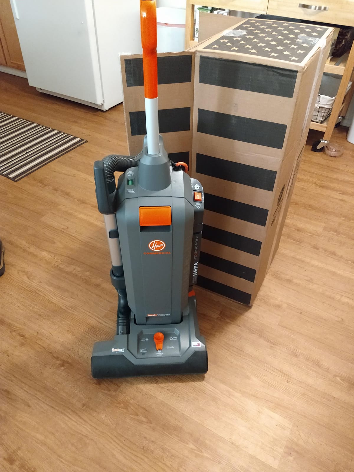 Hoover HushTone Commercial Vacuum Cleaner, 15 Inch, Bagged Upright Vac customer photo 1