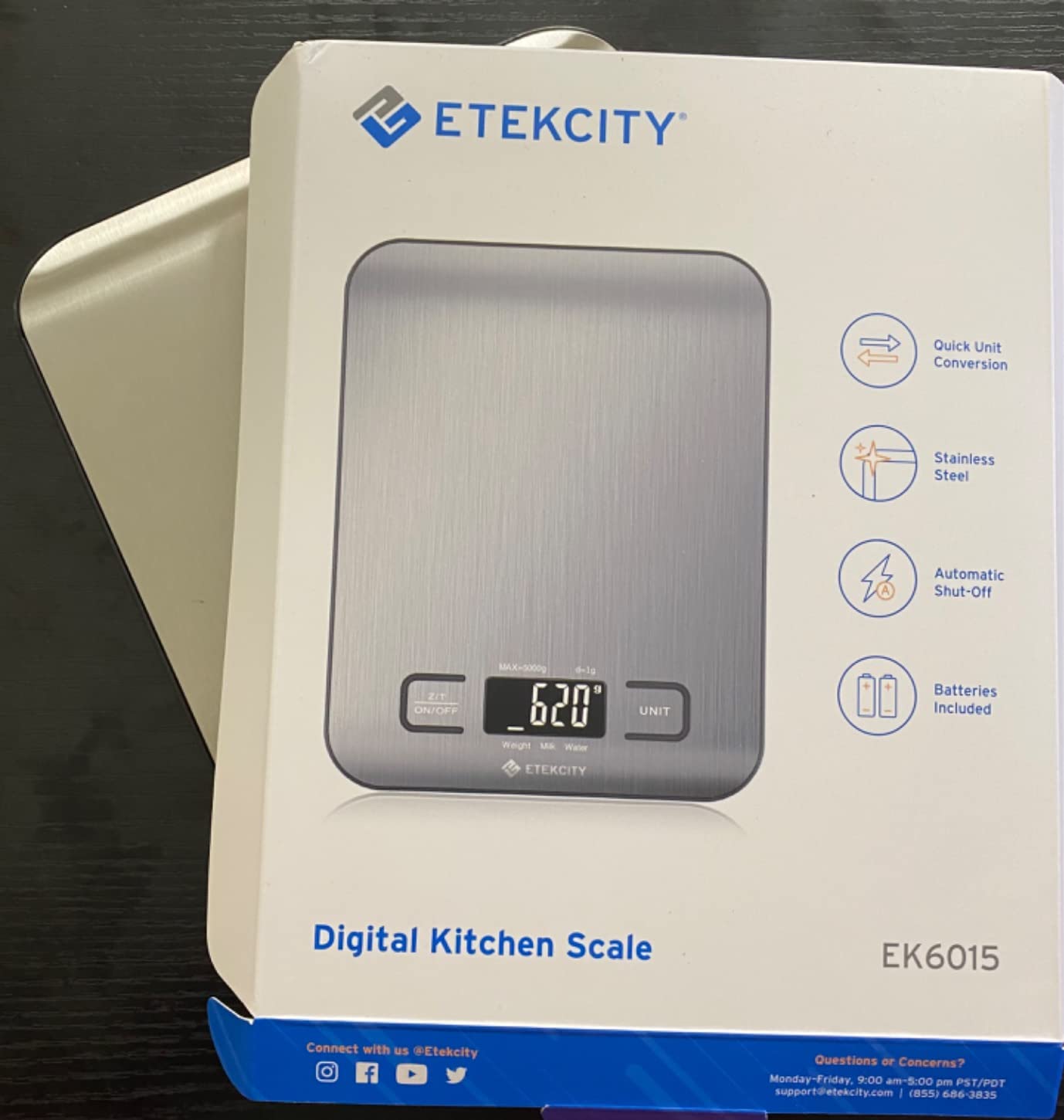 Etekcity Food Kitchen Scale, Digital Grams and Ounces, 11lb customer photo 2