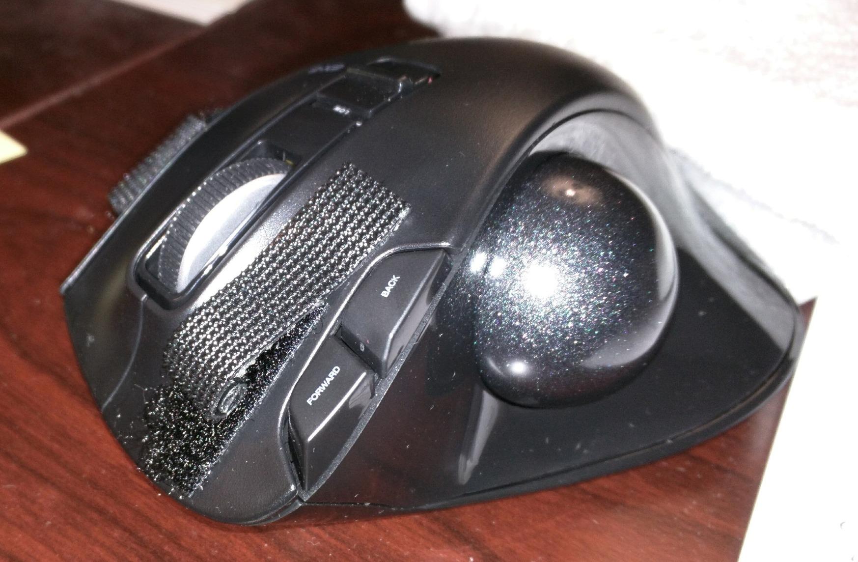 ELECOM EX-G Trackball Mouse, 2.4GHz USB Wireless, Ergonomic Design, Thumb Control, Smooth Roller Ball, Optical Tracking, 6 Programmable Buttons, Tilt Scroll, Computer Mice for Laptop PC, Windows & Mac customer photo 1