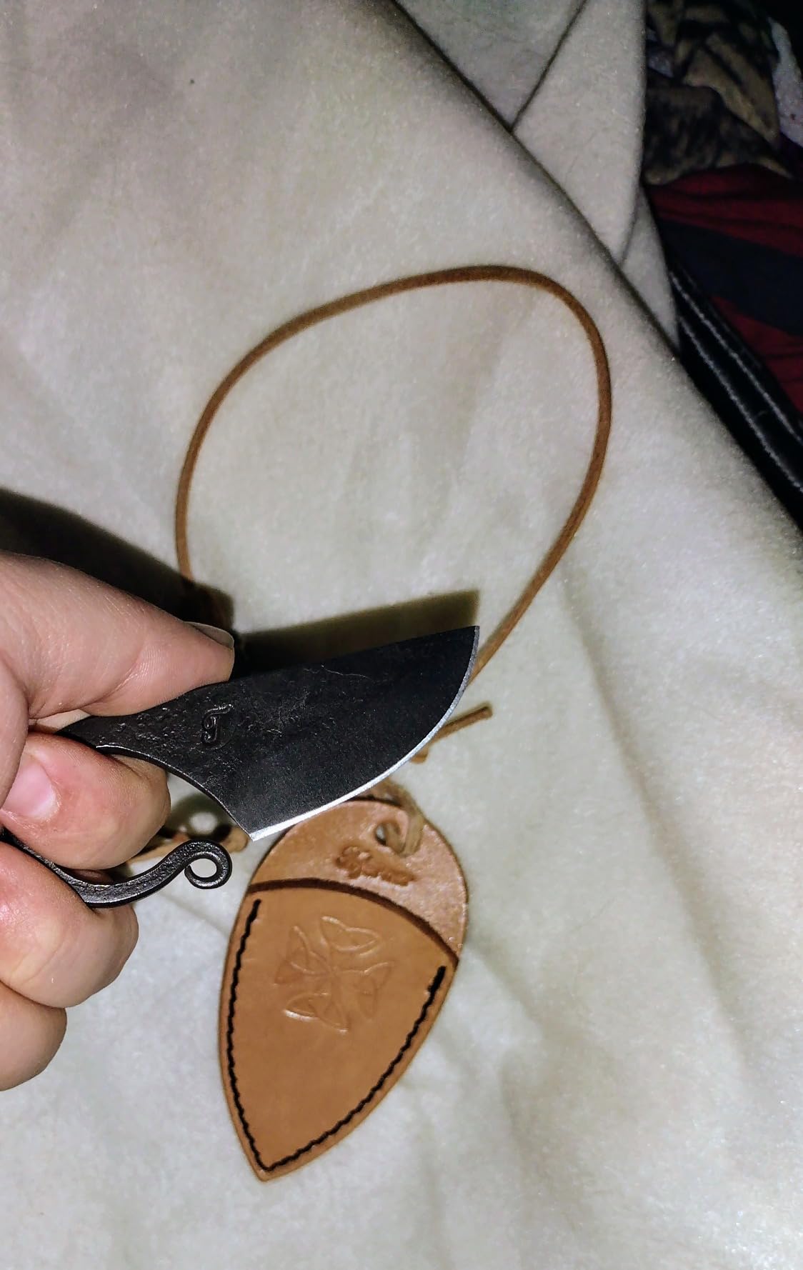 Toferner Celtic Pocket Knife, Hand Forged Fixed Blade Knife, Hardened Blade for Everyday Tasks, Vintage Knife, Celtic Gift for Men customer photo 1