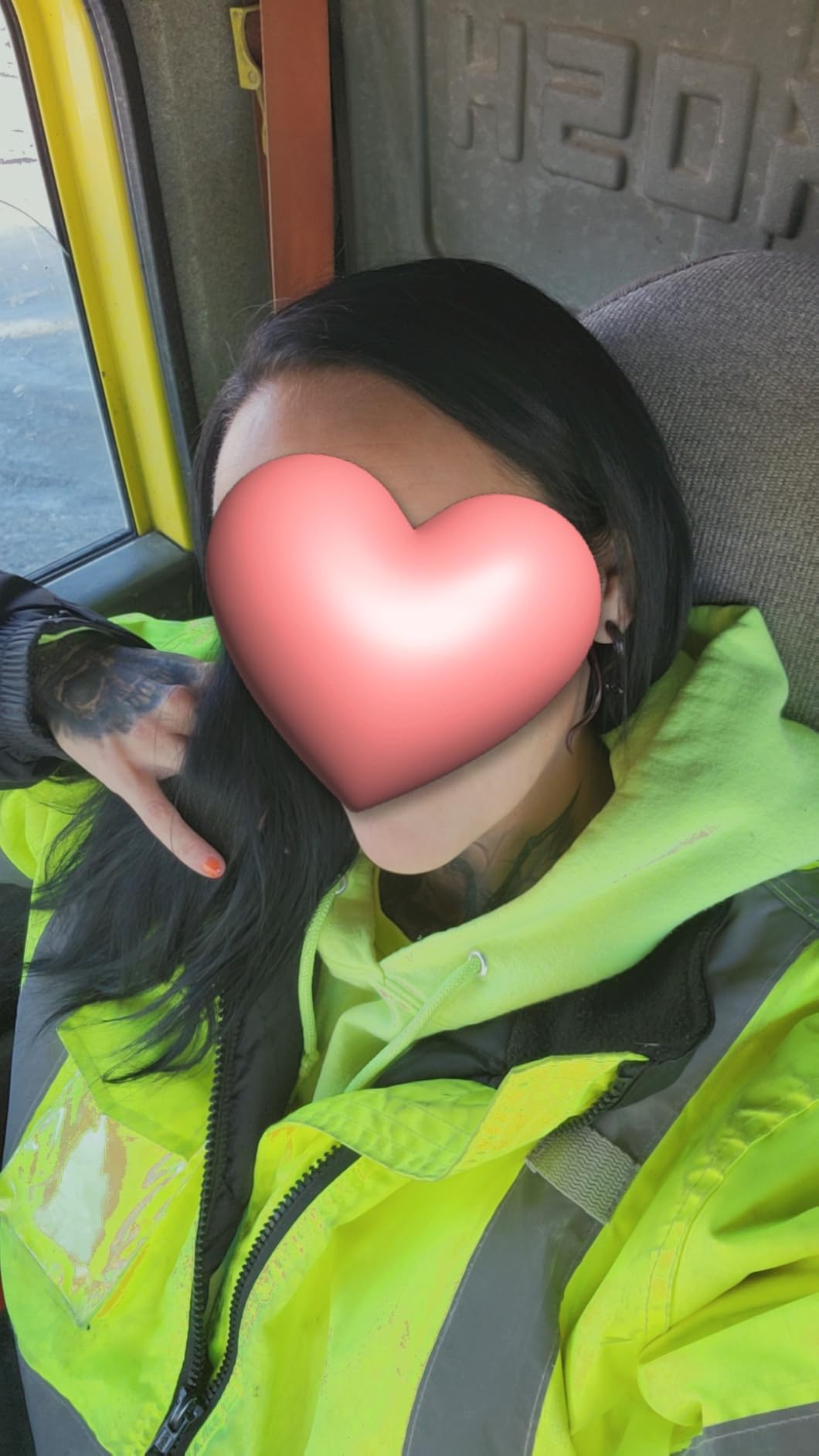 Pyramex RJ32 Series Waterproof Hi-Vis Orange Lime Bomber Jacket with Quilted Lining - Size Large customer photo 2