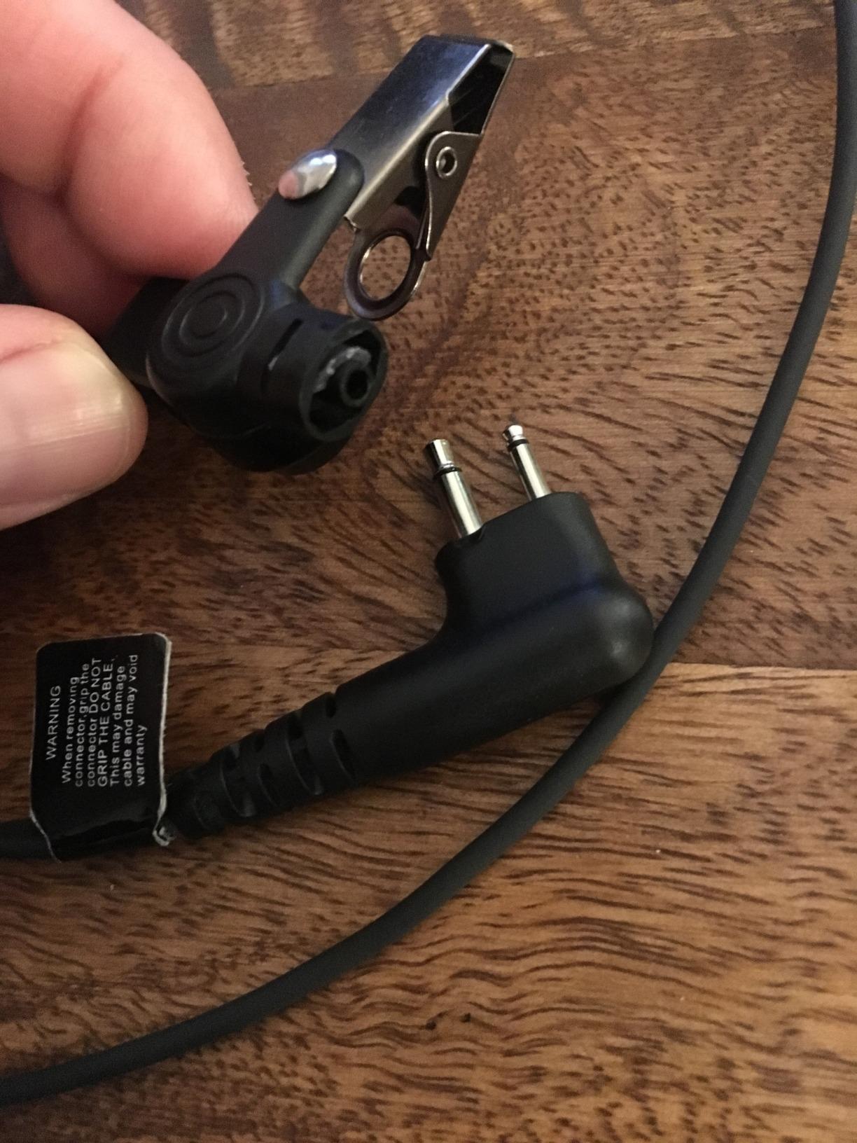 2-Wire Acoustic Tube Earpiece/Headset with PTT and Mic Surveillance Kit for Motorola Walkie Talkie CP200 CLS1110 CLS1413 CLS1450 Radio customer photo 1