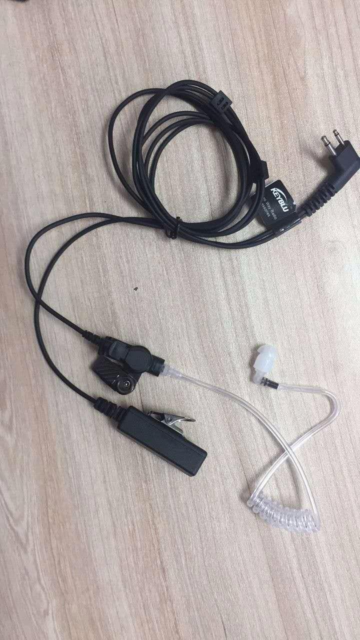 2-Wire Acoustic Tube Earpiece/Headset with PTT and Mic Surveillance Kit for Motorola Walkie Talkie CP200 CLS1110 CLS1413 CLS1450 Radio customer photo 2