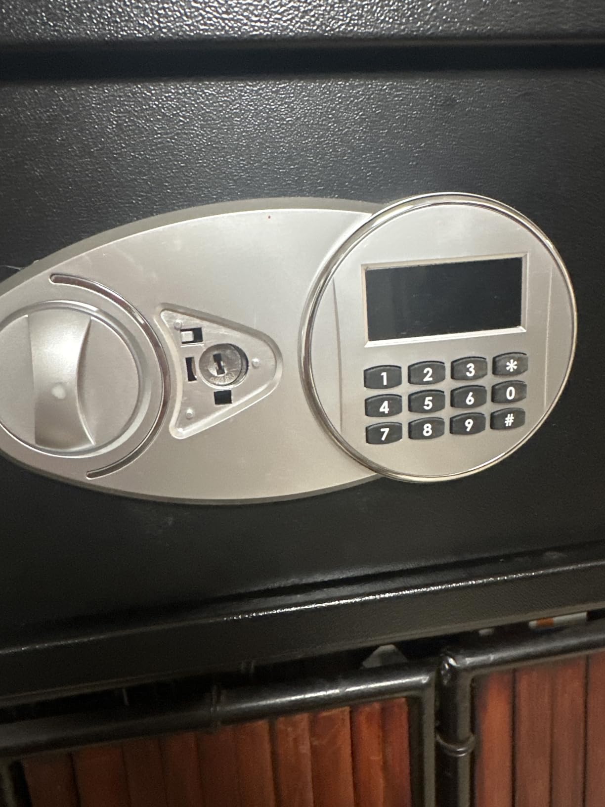 Amazon Basics Steel Security Safe and Lock Box with Digital Keypad, Easy to Use, Removable Shelf, Secure Cash, Jewelry, Documents, Black, 1.2 Cubic Feet, 16.9-x-14.6-x-10.6-inches (WxDxH) customer photo 2