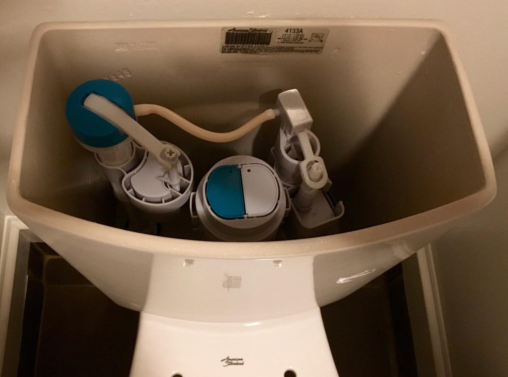 American Standard 2887218.020 H2Option Two-Piece Toilet Less Seat, Elongated Front, Standard Height, Dual Flush, White, 1.28 GPF customer photo 2