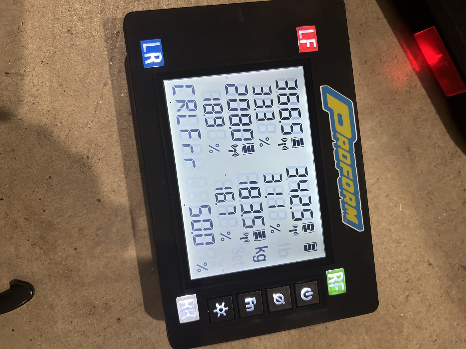 ProForm Vehicle Scale, Slim, Electric, 15 in Square, 1750 Capacity Pad, Wireless, Case/Controller/Pads, Kit (TCI67644) customer photo 1