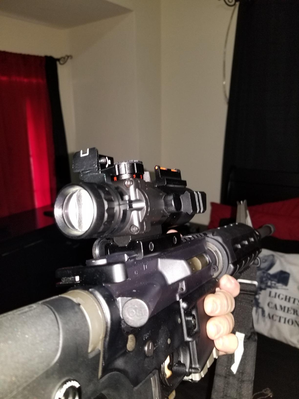 CVLIFE 4x32 Prism Hunting Rifle Scope Red & Green & Blue Illuminated Reticle Scope with Fiber Optic Sight customer photo 2