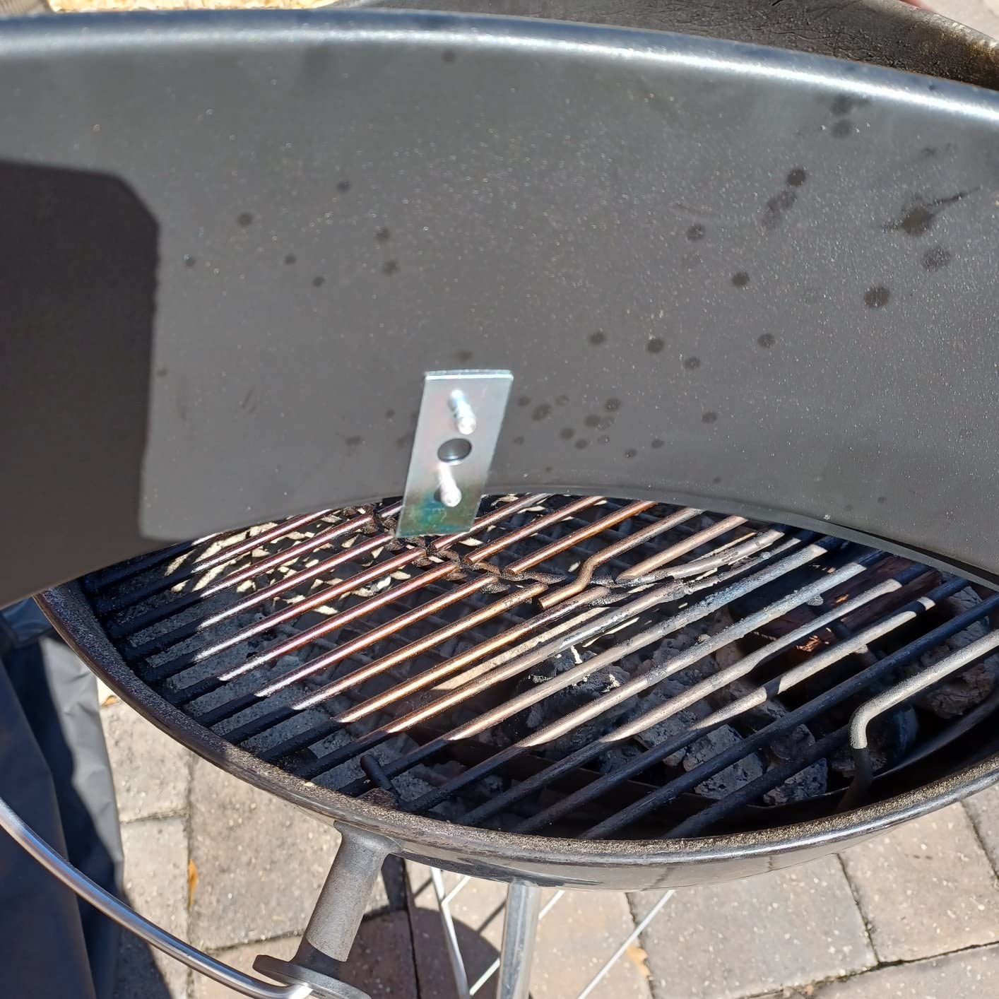 onlyfire Black Coated Steel Charcoal Kettle Rotisserie Ring Kit customer photo 2