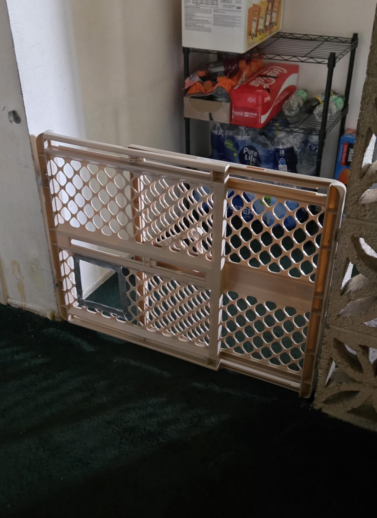 Toddleroo by North States - Supergate Ergo Baby Gate: Plastic Baby Gate for Stairs & Doorways - Adjustable Indoor Safety Gate - Made in USA - 26 to 42 Inches Wide - 26 Inches Tall - Sand customer photo 2