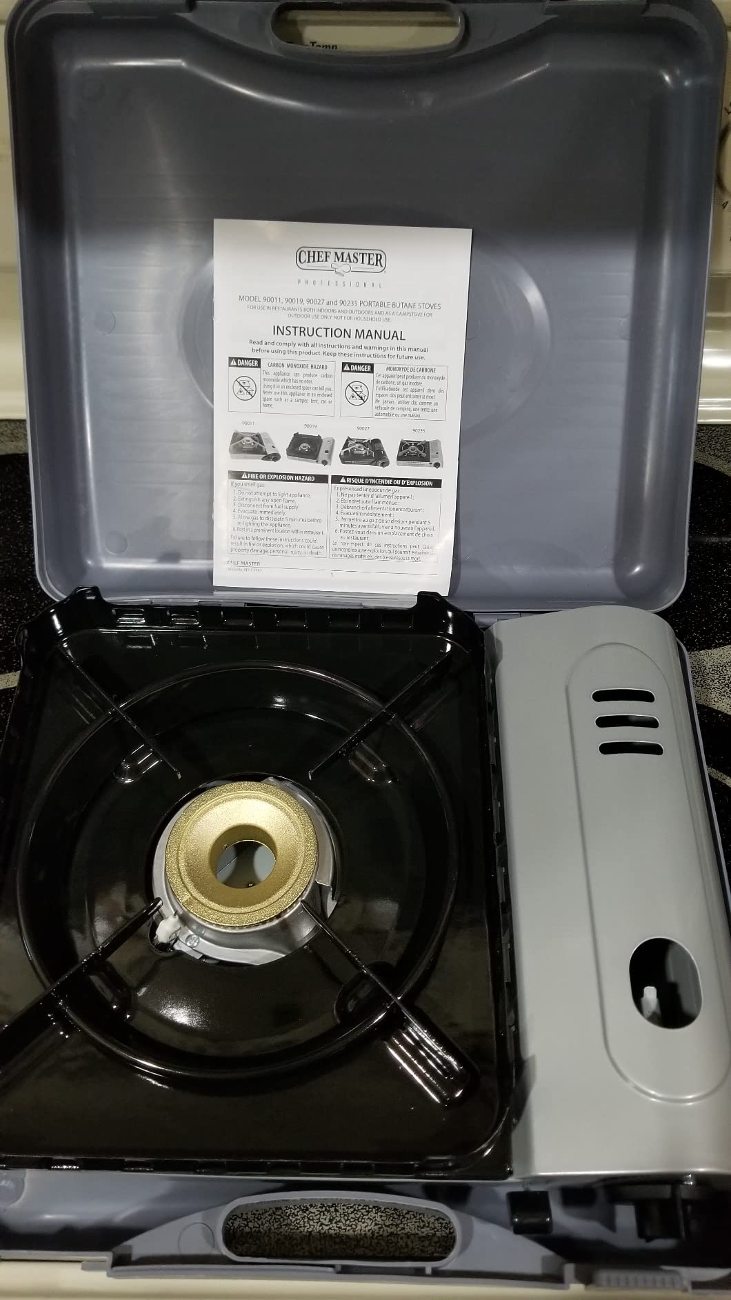 Chef Master Portable Butane Camping Stove, Backpacking Burner, 15,000 BTU customer photo 1