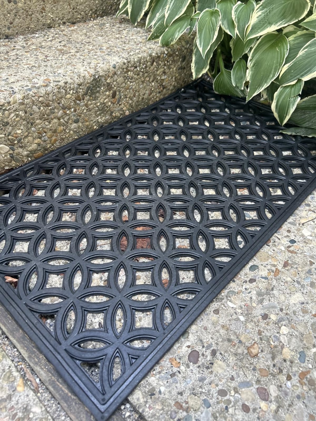 DII High Traffic All-Weather Rubber Doormat, 18x30, Lattice customer photo 1