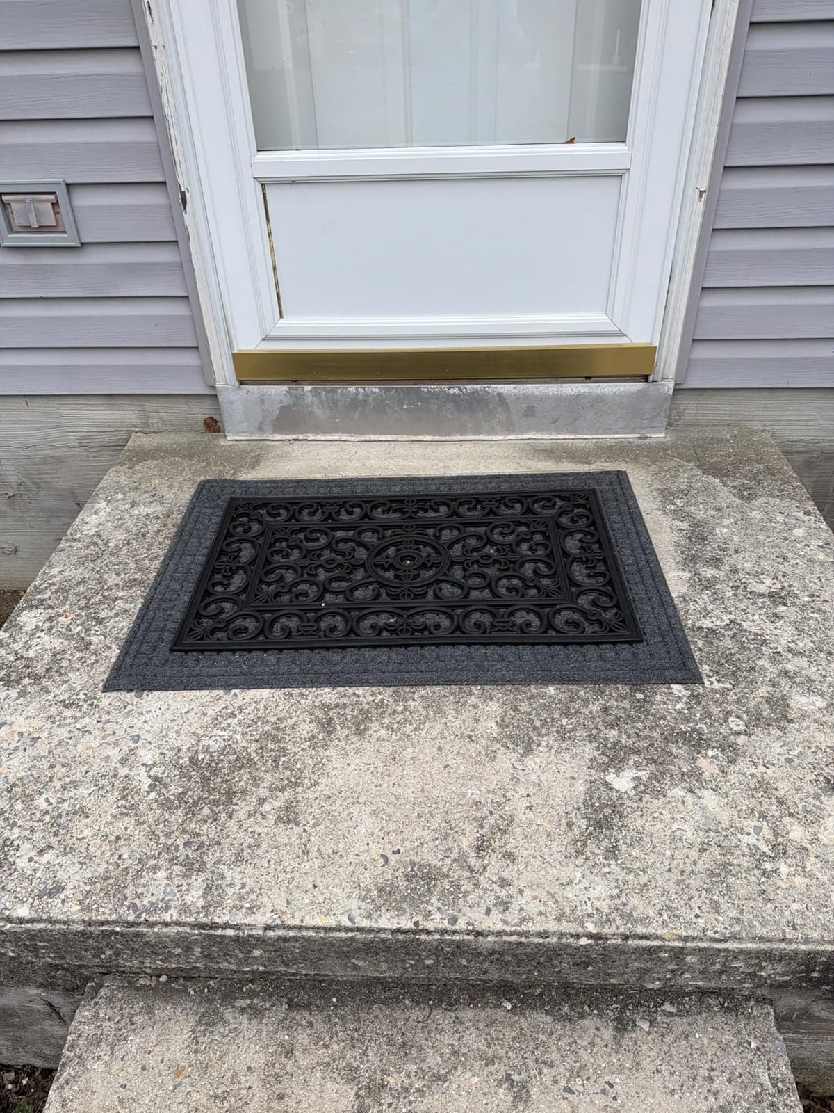 DII High Traffic All-Weather Rubber Doormat, 18x30, Lattice customer photo 2
