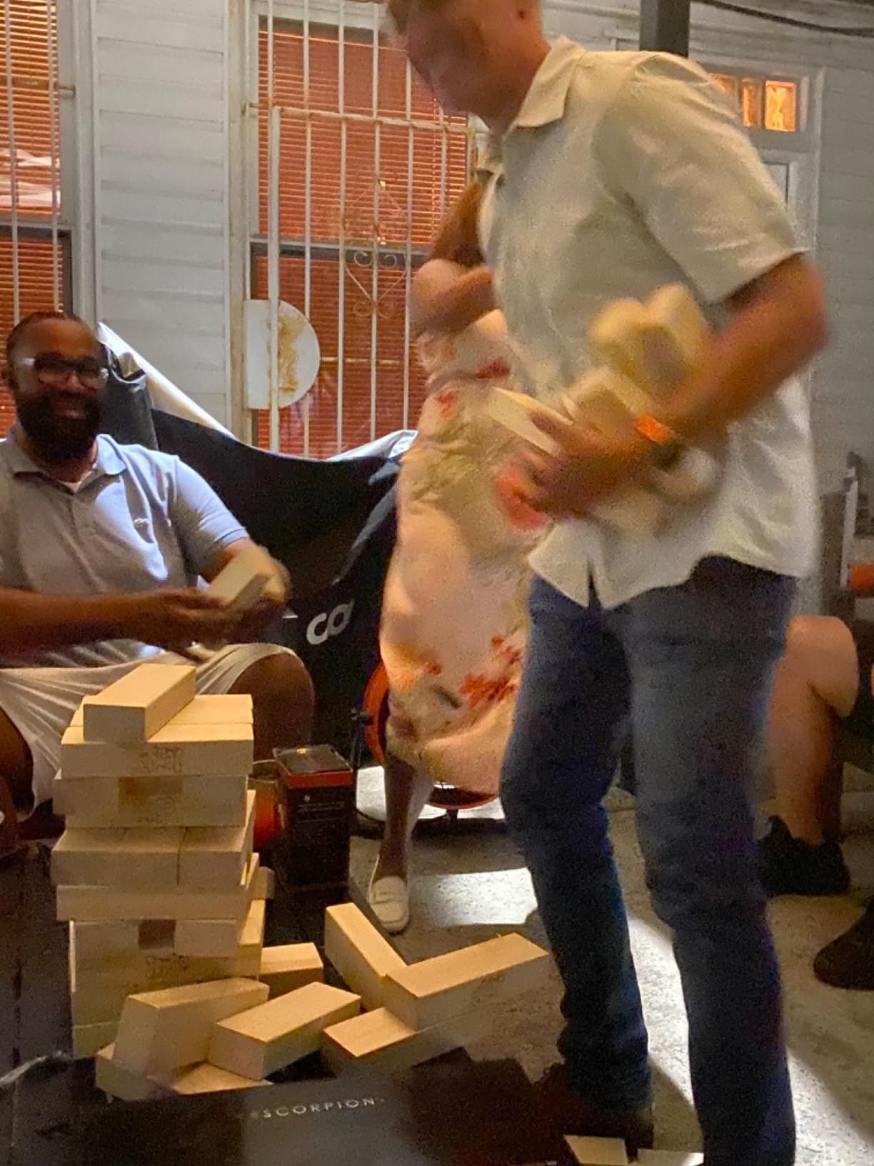 Jenga GIANT - Hardwood Blocks - Stacks to Over 5 feet - Officially Licensed - JS7 customer photo 1