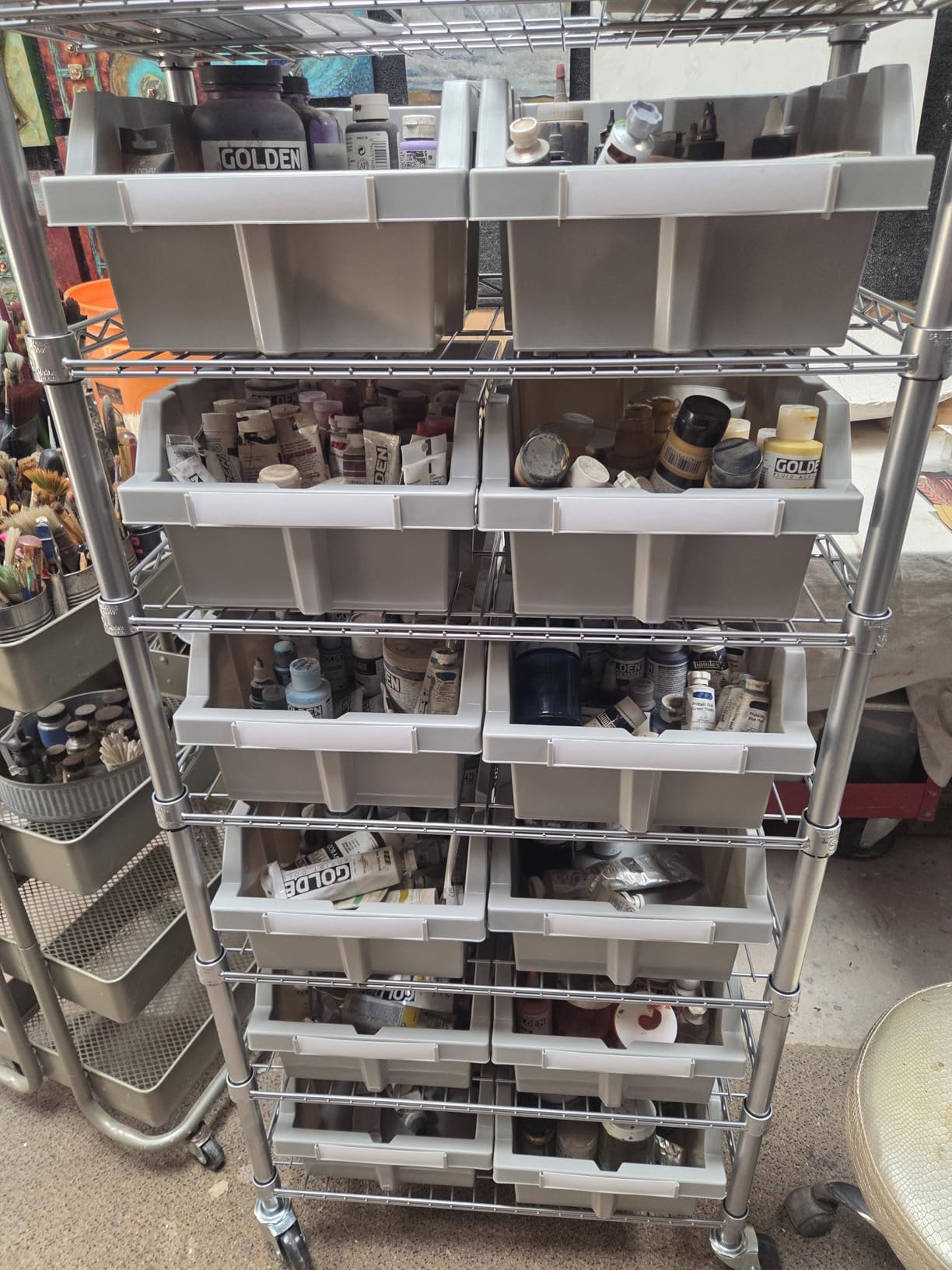 Seville Classics Commercial 7-Tier Platinum/Gray NSF 22-Bin Rack Storage System customer photo 1