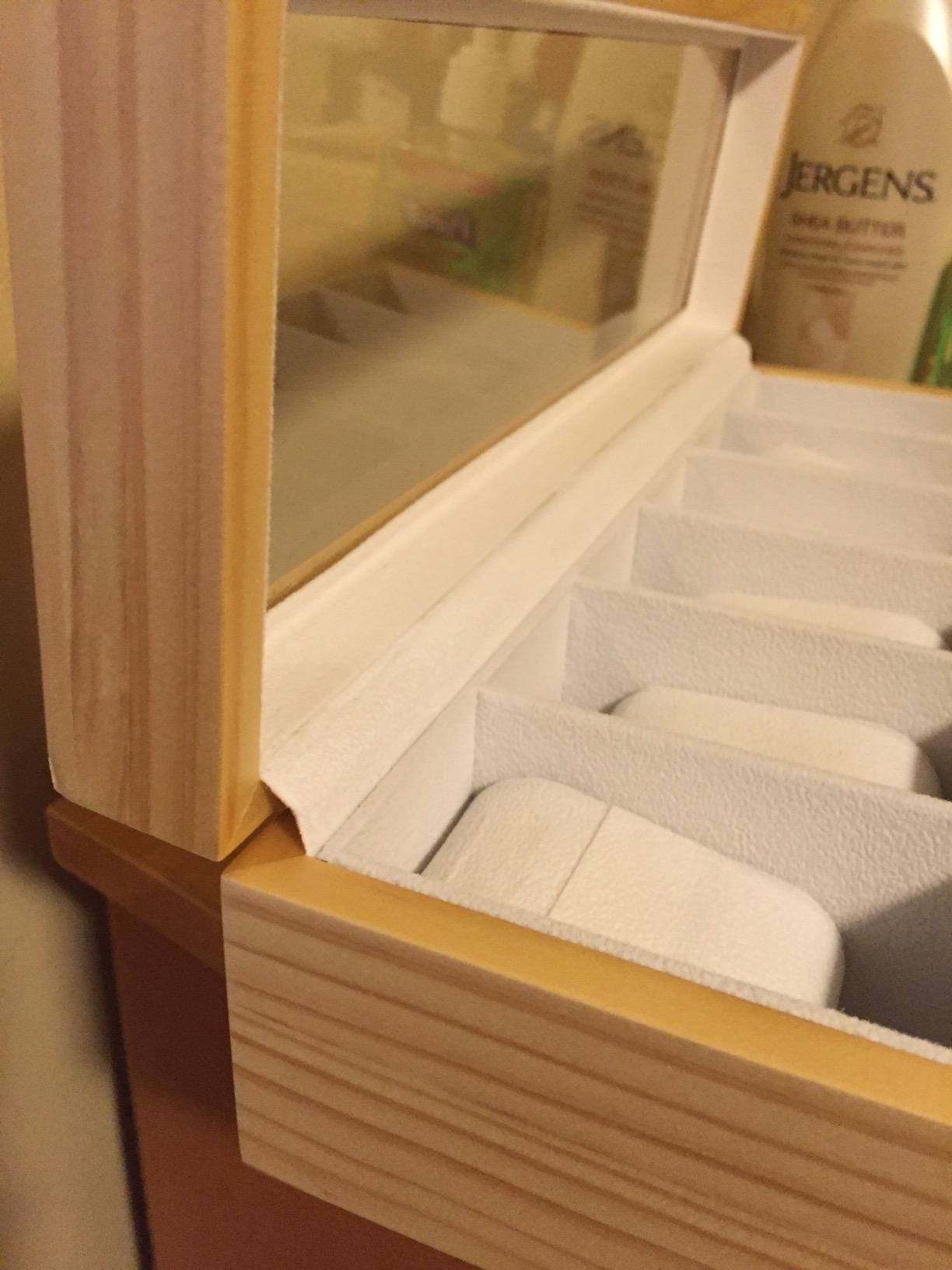 CASE ELEGANCE 6-Slot Wood Watch Box with Glass Top - Espresso customer photo 1