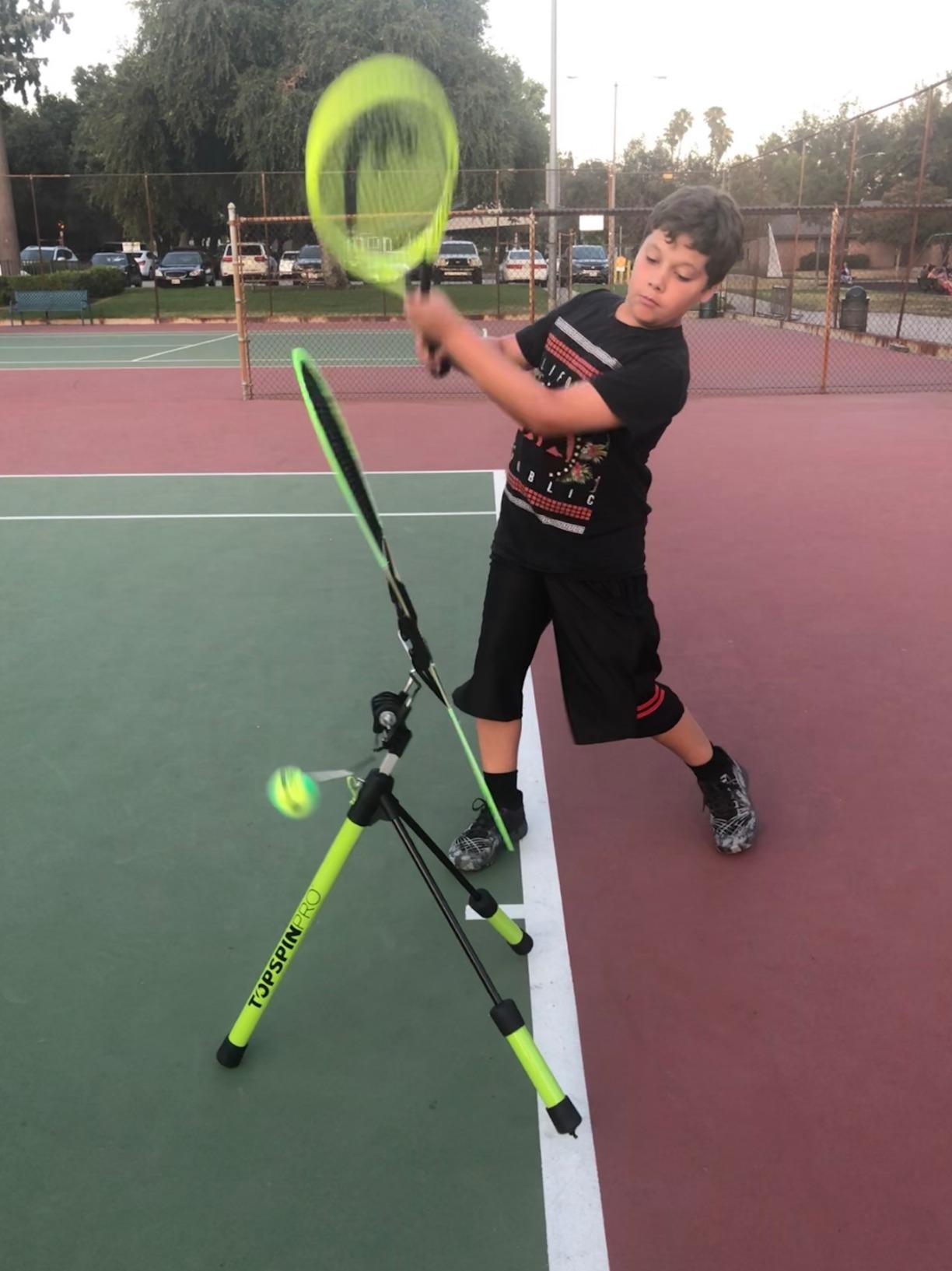 TopspinPro Tennis Training Aid – Learn Topspin Fast for Effortless Power & Control | Portable Home Practice Tool | Used by 500K+ Players & Coaches Worldwide customer photo 1