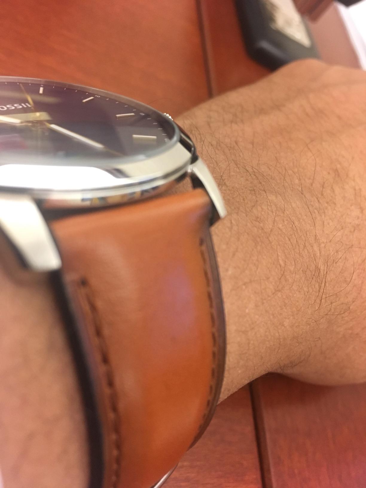 Fossil Men's Minimalist Quartz Stainless Steel Three-Hand Watch for Men customer photo 1