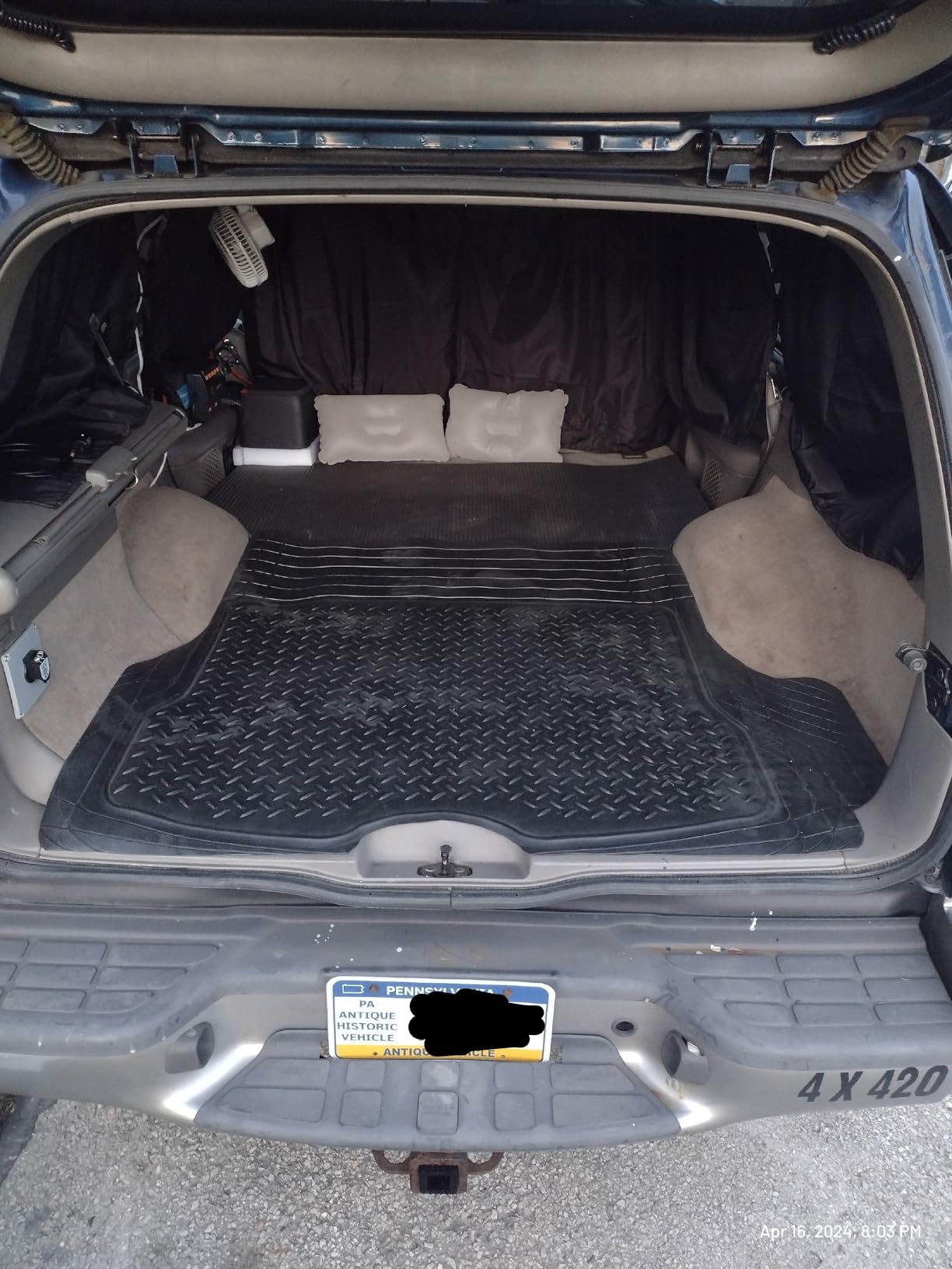 PIC AUTO Heavy Duty Cargo Liner, Trimmable All-Weather Rubber Trunk Mat for Cars, SUVs, Vans & Trucks, Anti-Slip Backing, Durable Protection, Large, Black customer photo 1