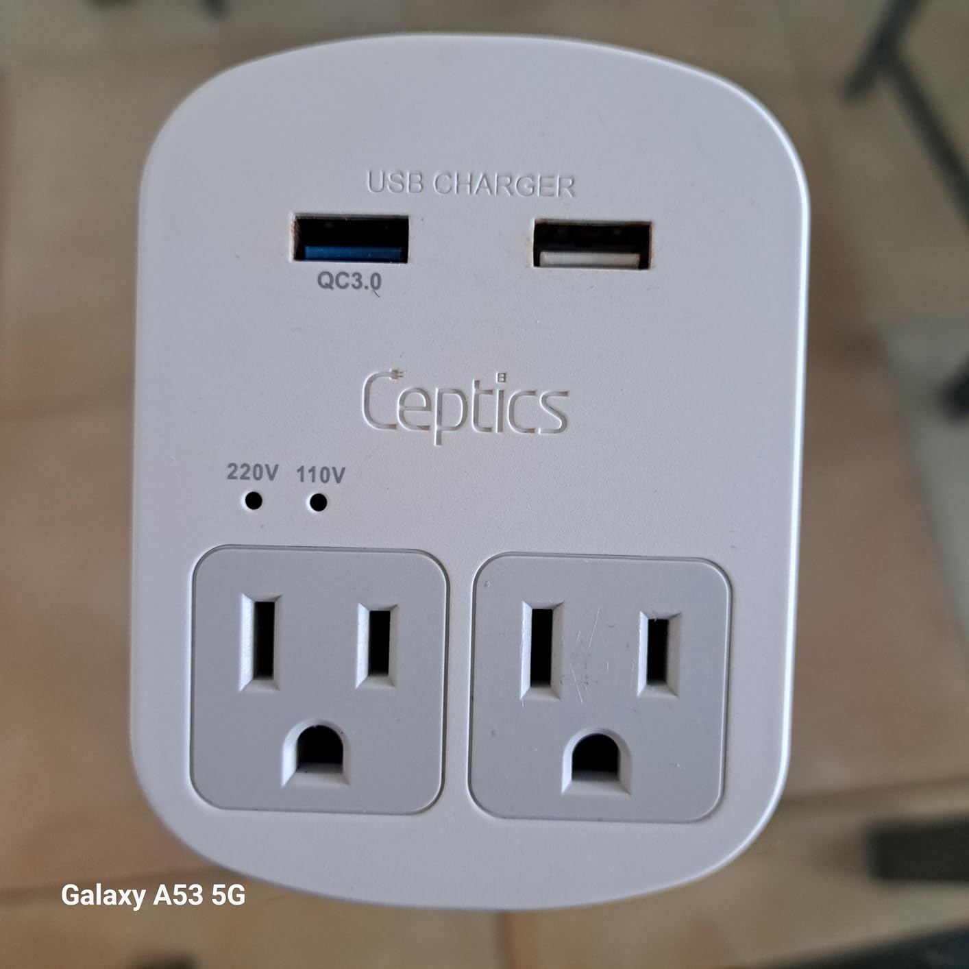 Ceptics 35W Universal Travel Adapter Kit – 2 USA sockets, USB-A, USBC, 1x PD 35W USB-C and USBC Cable, Surge Protected, Plugs for EU, UK, China, AU, Japan - for Laptop, Phone, Camera-ETL Tested customer photo 2