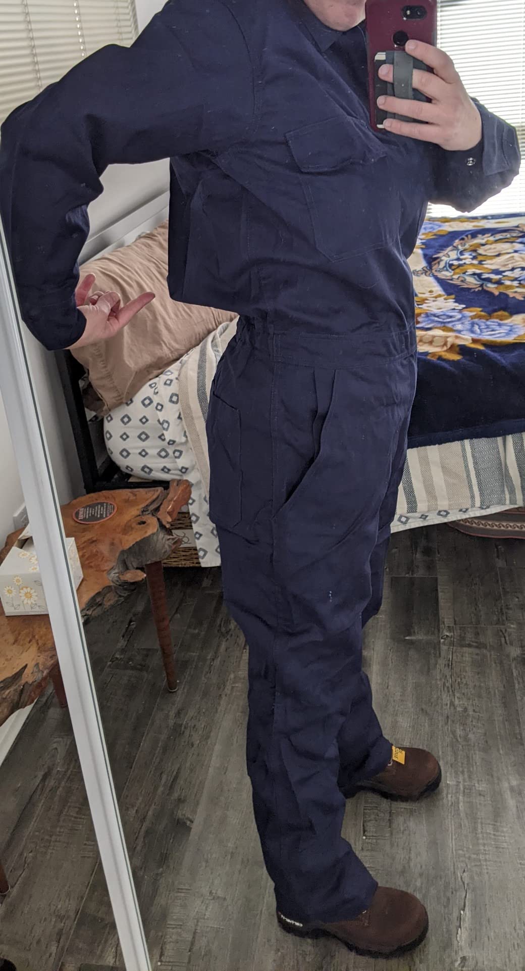 MAGID Dual-Hazard 7 oz. Flame-Resistant 88/12 Coveralls, 1 Pair, CBN65DH customer photo 2