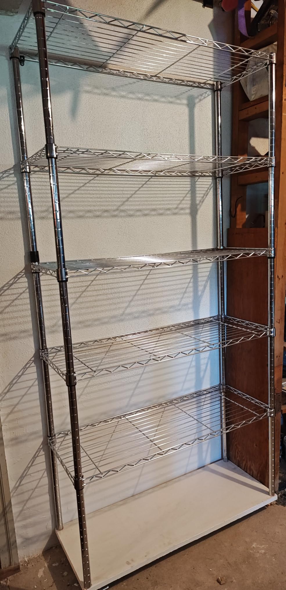 Amazon Basics 5-Shelf Heavy Duty Garage Shelving Storage Rack with 4