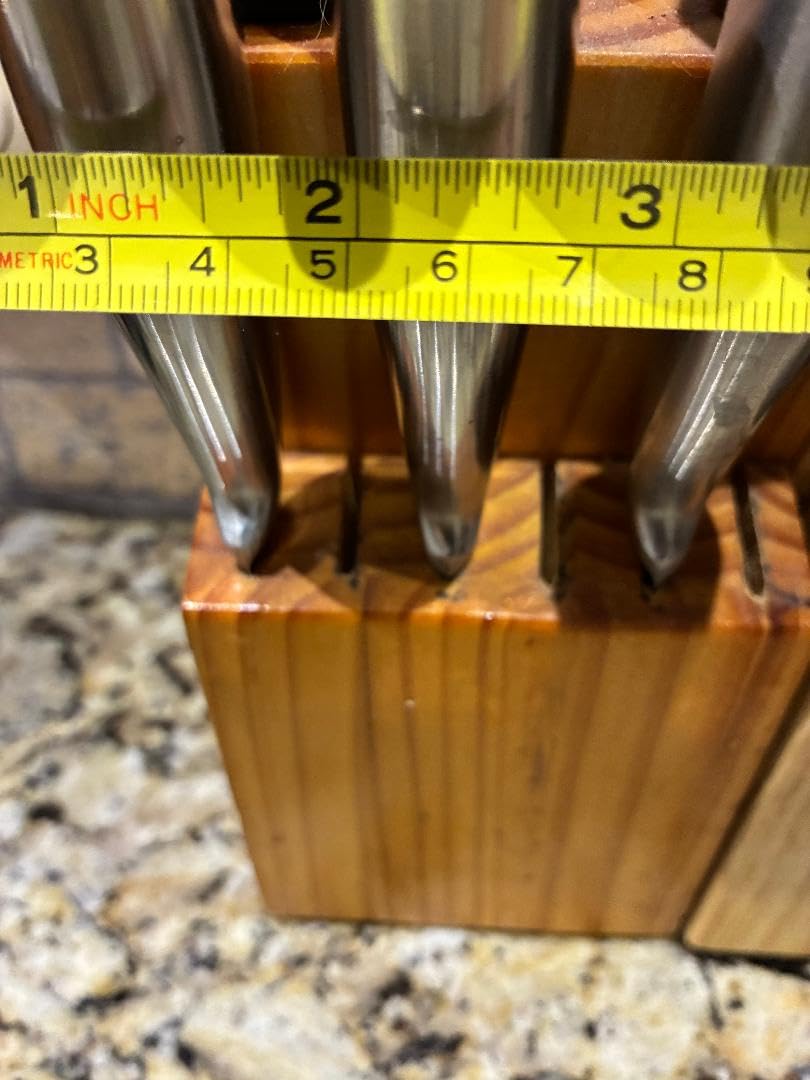 Steak Knife Set of 6, 4.5 inches Dishwasher Safe High Carbon Stainless Steel Knives, Silver customer photo 2