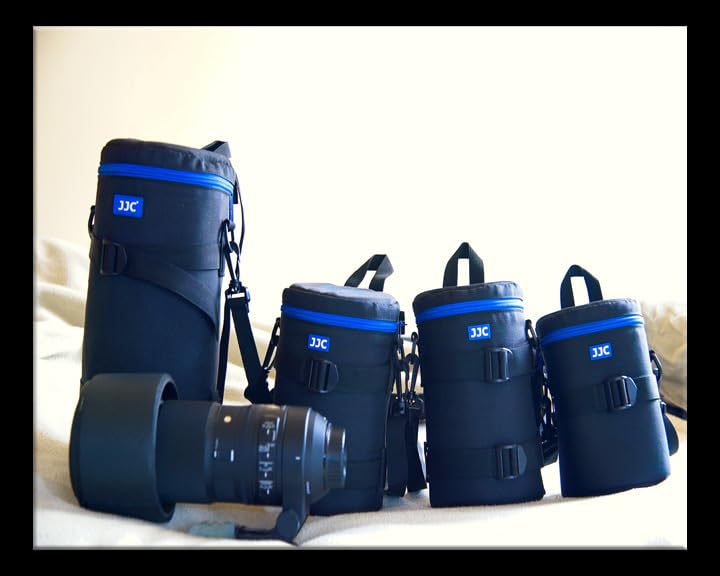 JJC Deluxe Lens Case Pouch Bag for Camera Lens Below 3.15