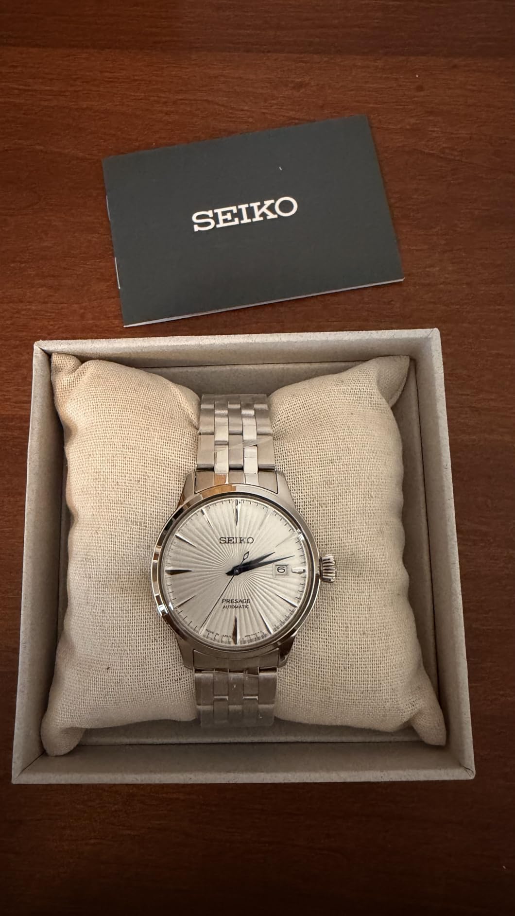 SEIKO Automatic Watch for Men - Presage Cocktail Time - Patterned Dial customer photo 2