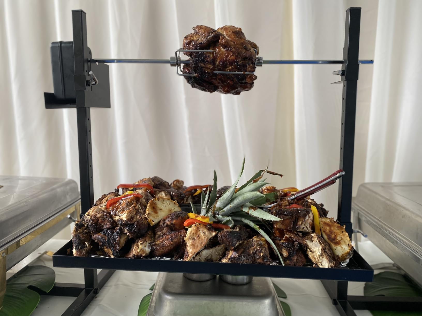 onlyfire Outdoor Open Fire Spit Rotisserie Cooking Grate Combo Kit customer photo 2