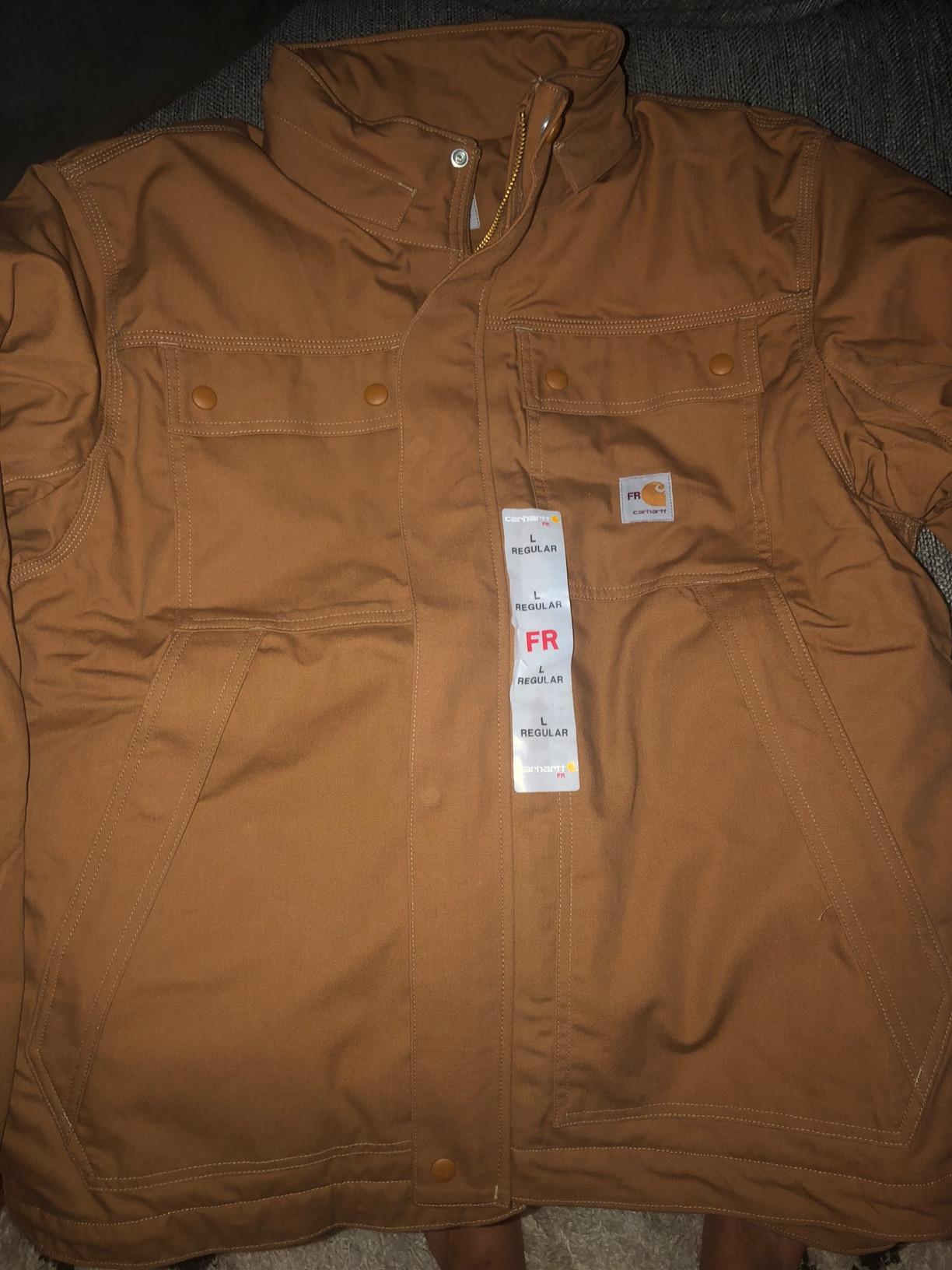 Carhartt Men's Flame Resistant Full Swing® Relaxed Fit Quick Duck Insulated Coat customer photo 1