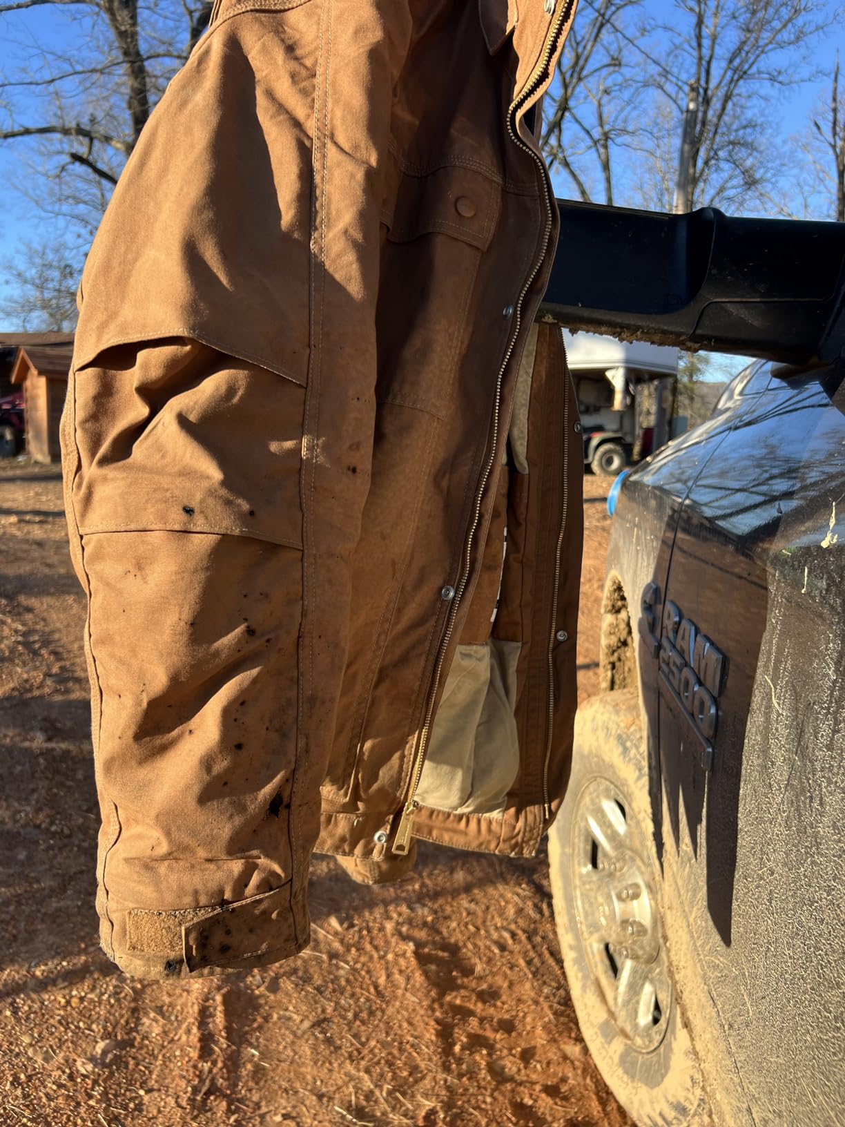 Carhartt Men's Flame Resistant Full Swing® Relaxed Fit Quick Duck Insulated Coat customer photo 2